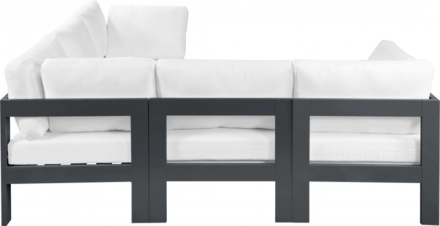 

        
Meridian Furniture NIZUC 376White-Sec5B Patio Sectional White/Gray Fabric 94308261997
