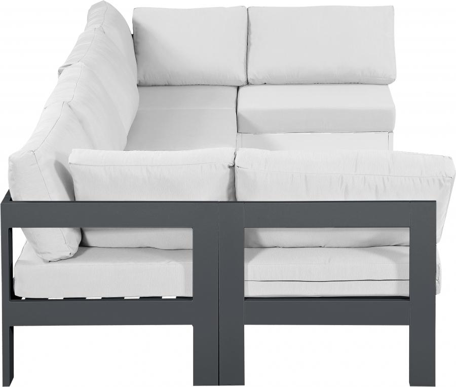 

        
Meridian Furniture NIZUC 376White-Sec6B Patio Sectional White/Gray Fabric 94308262246
