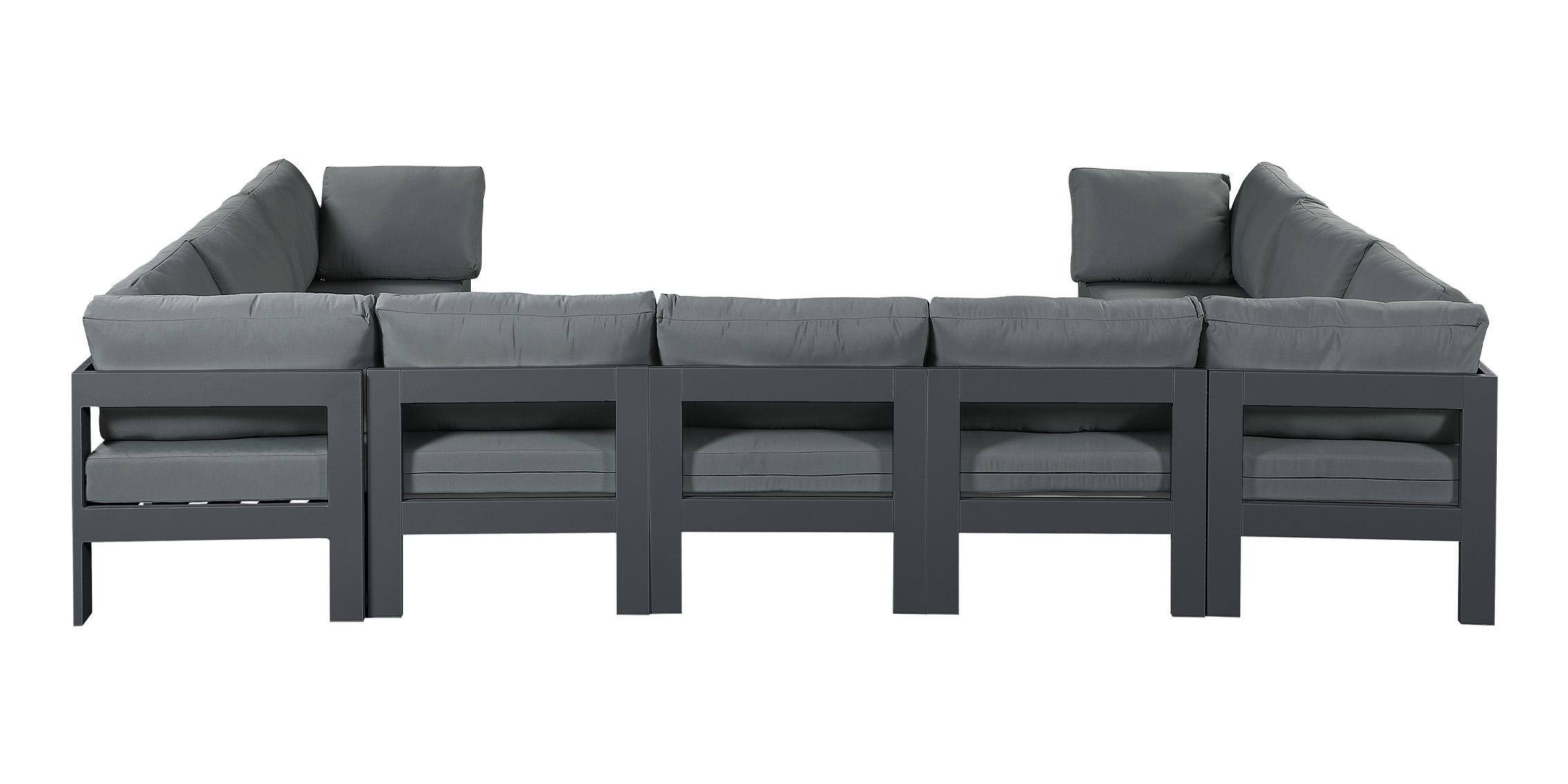 

        
Meridian Furniture NIZUC 376Grey-Sec9C Patio Sectional Gray Fabric 94308262352
