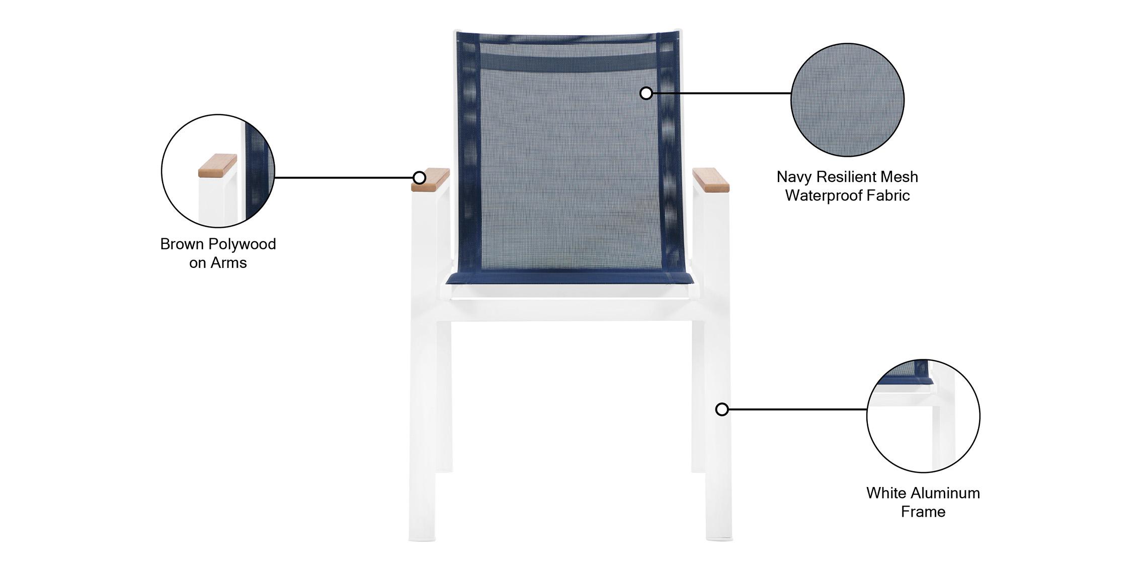 

    
365Navy-AC Meridian Furniture Patio Chair Set
