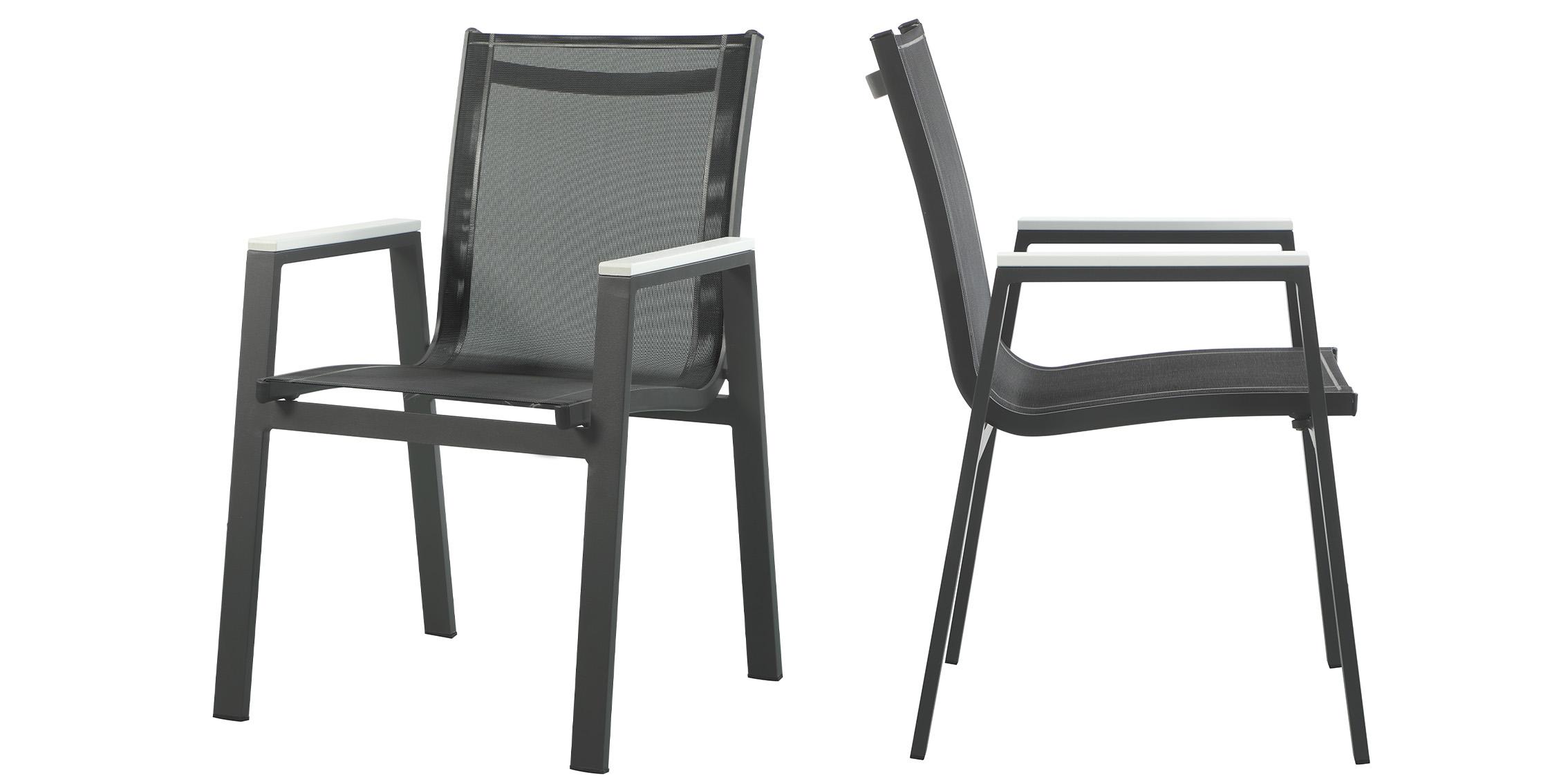 

    
Outdoor Patio Dining Chair Set 2Pcs NIZUC 367Black-AC Meridian Contemporary
