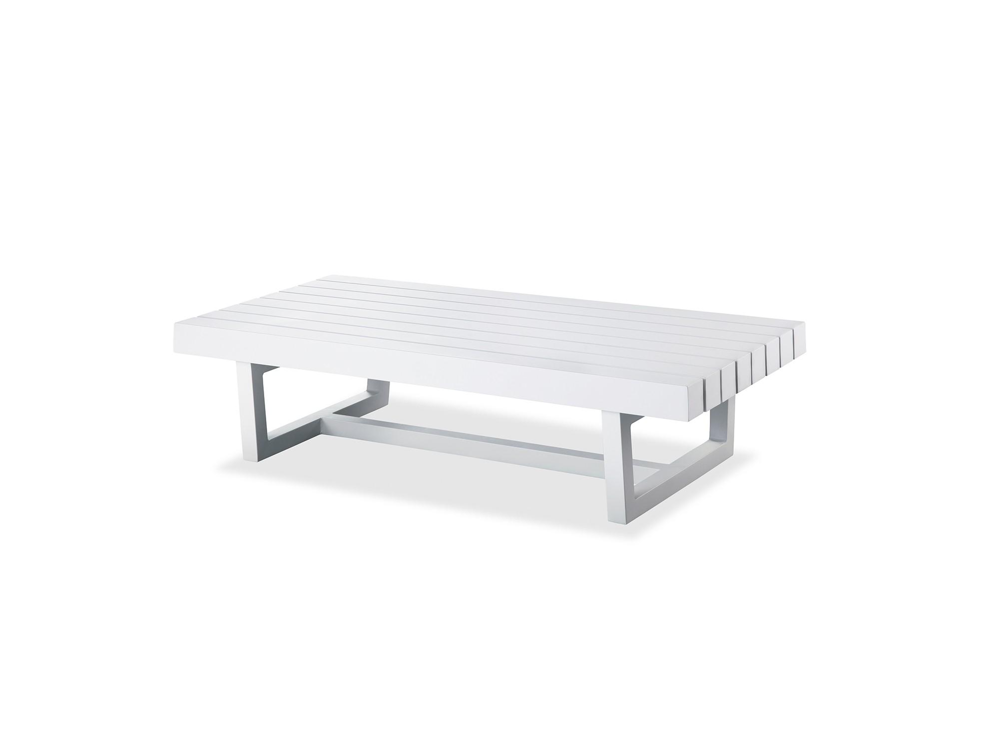Contemporary Outdoor Coffee Table Ursula CT1573 in White 
