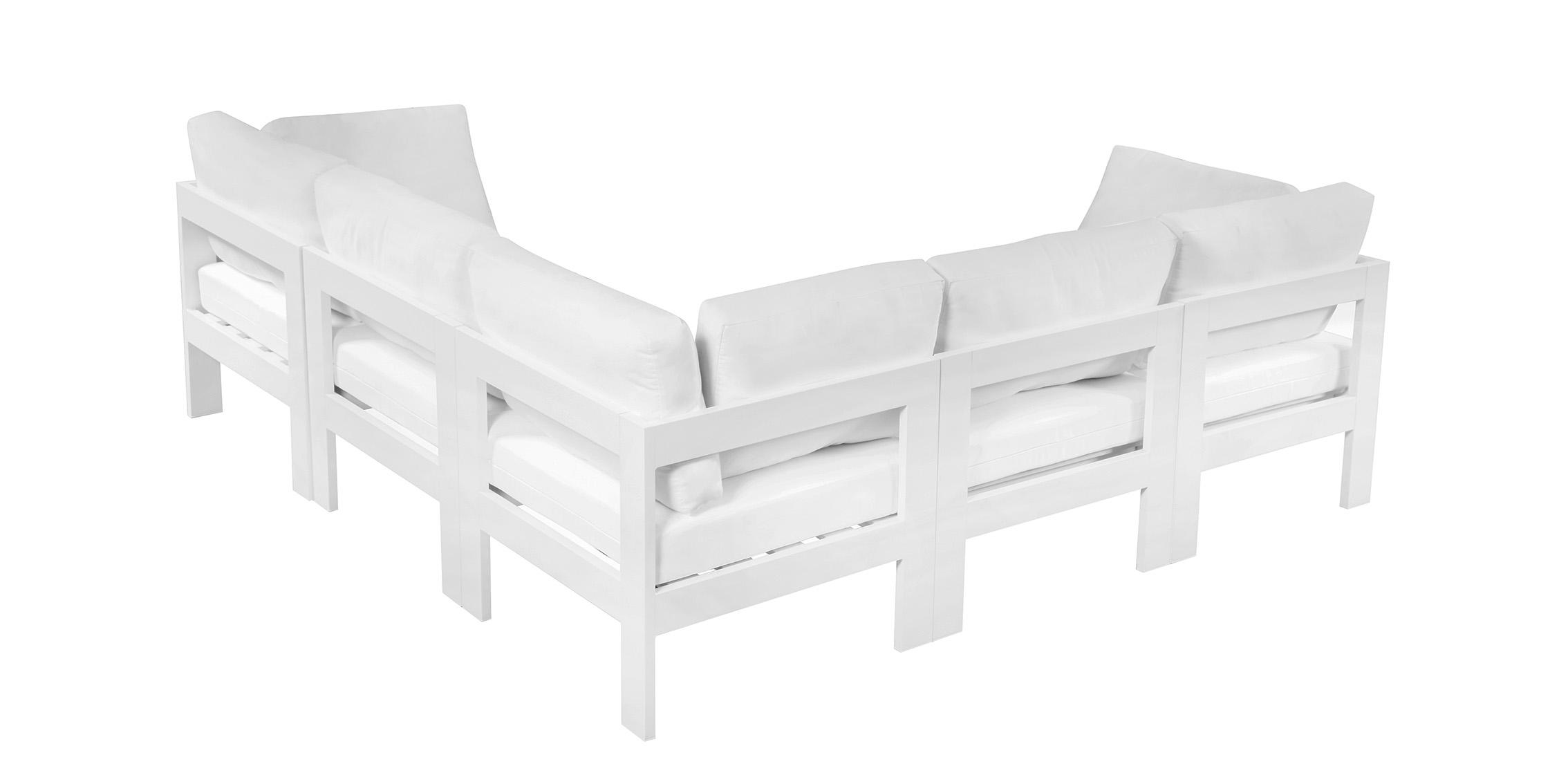 

        
Meridian Furniture NIZUC 375White-Sec5B Patio Sectional White Fabric 94308261966
