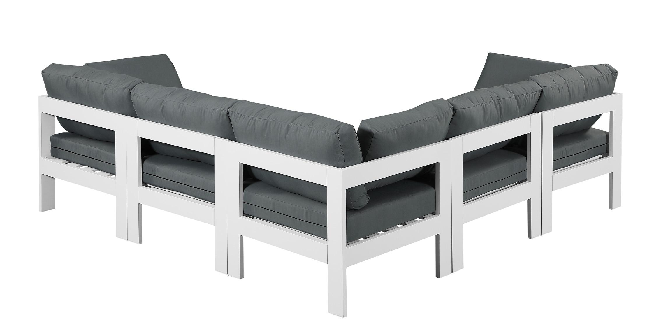 

        
Meridian Furniture NIZUC 375Grey-Sec5B Patio Sectional White/Gray Fabric 94308261973
