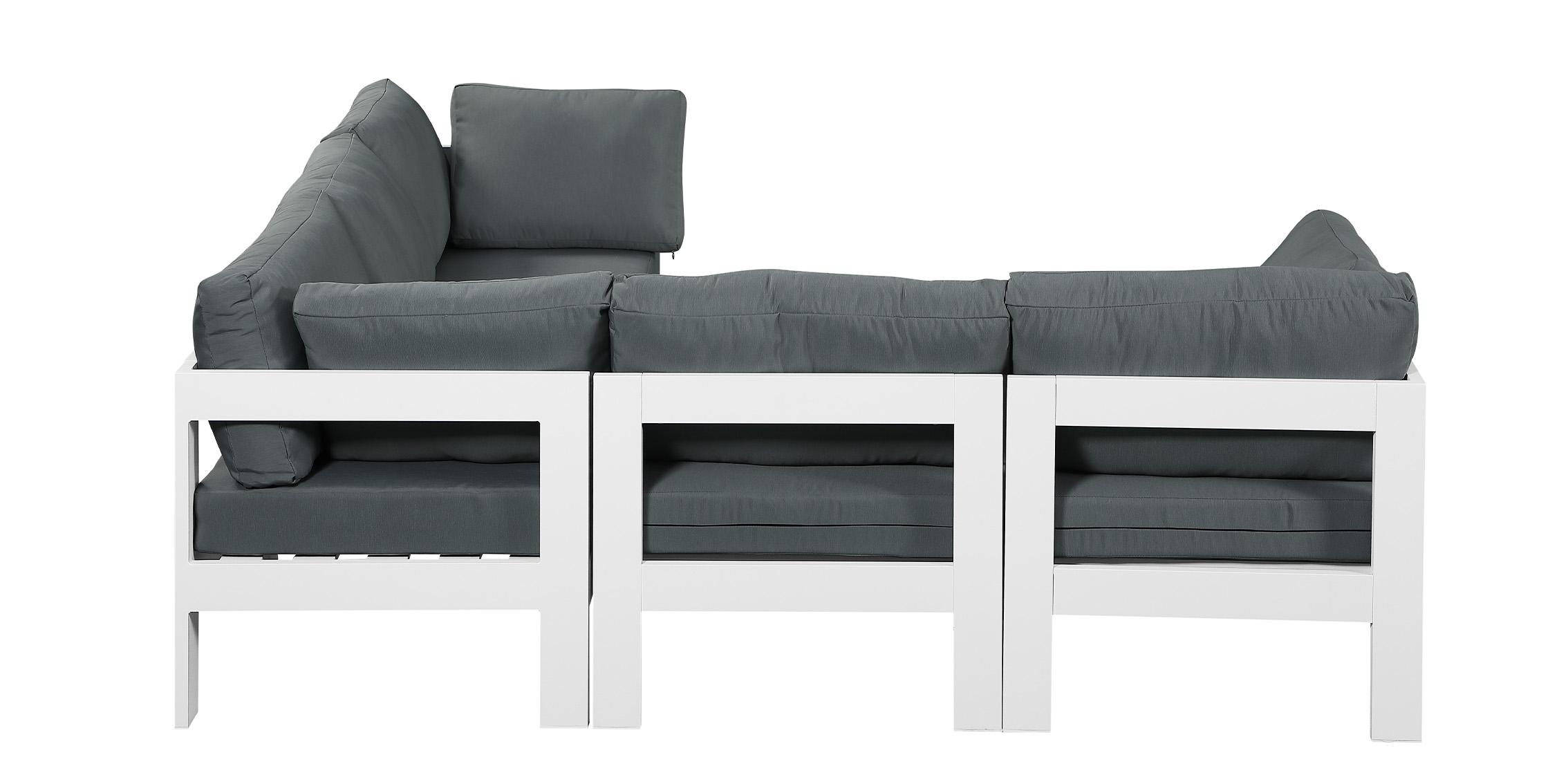 

    
Meridian Furniture NIZUC 375Grey-Sec5B Patio Sectional White/Gray 375Grey-Sec5B

