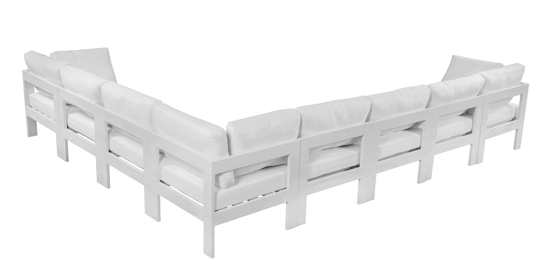 

        
Meridian Furniture NIZUC 375White-Sec8A Patio Sectional White Fabric 94308260402
