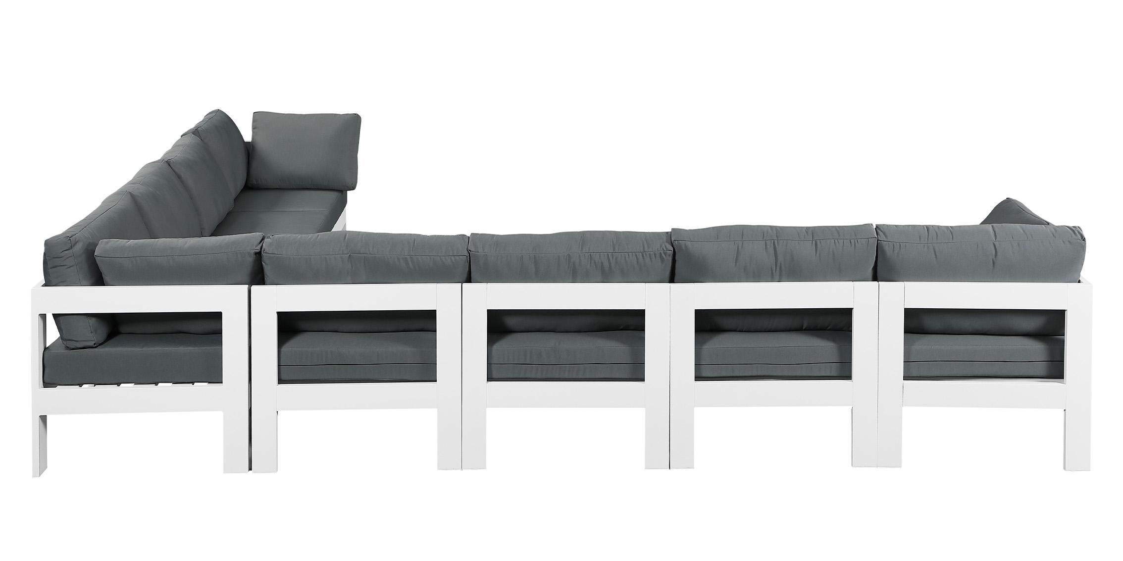 

        
Meridian Furniture NIZUC 375Grey-Sec8A Patio Sectional White/Gray Fabric 94308260617

