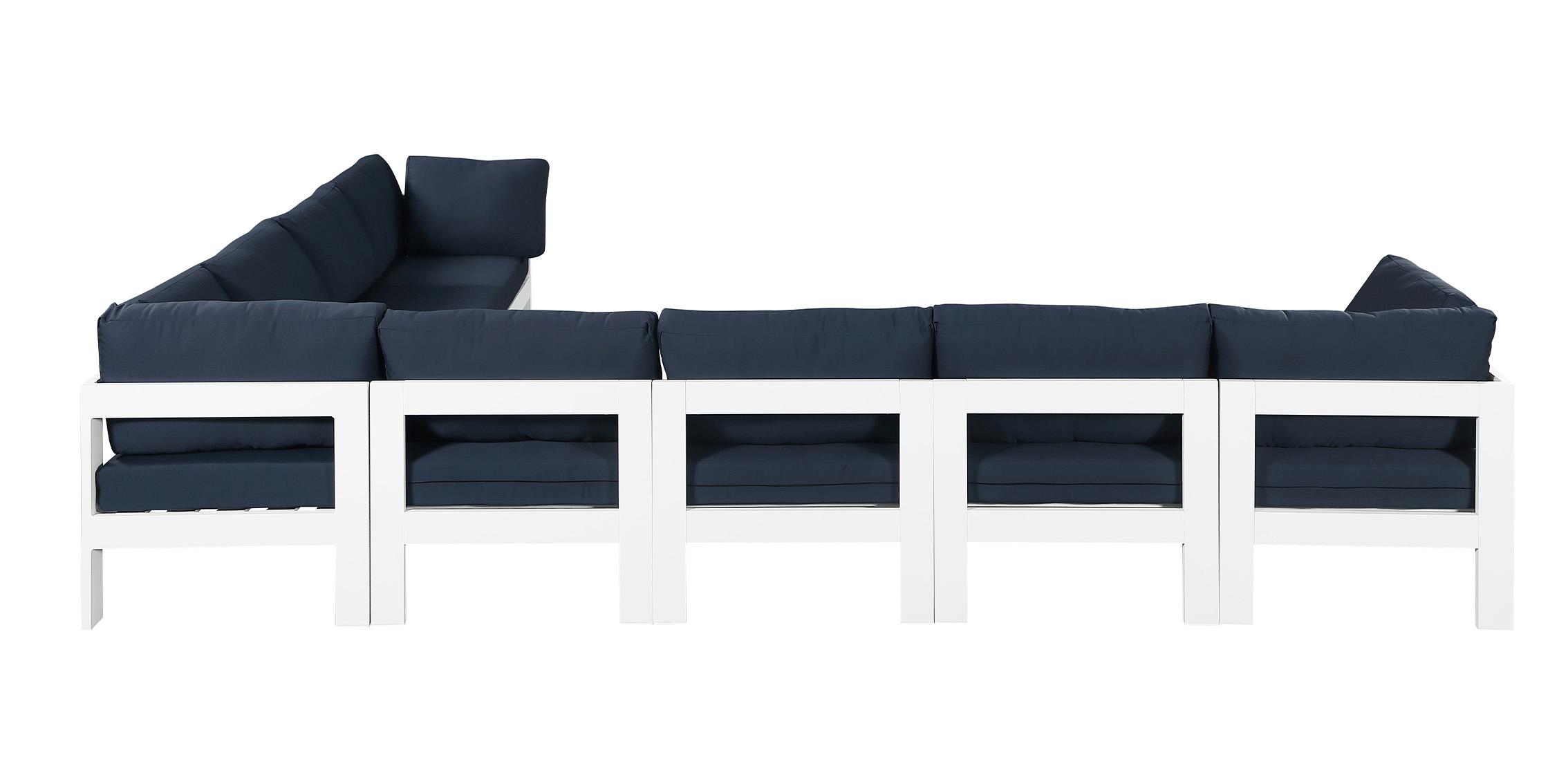 

        
Meridian Furniture NIZUC 375Navy-Sec8A Patio Sectional Navy/White Fabric 94308260822
