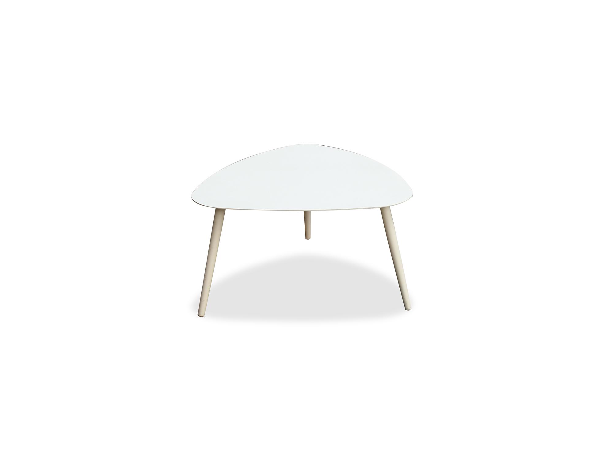 Contemporary Outdoor Side Table ST1601L-WHT Rowan ST1601L-WHT in White 