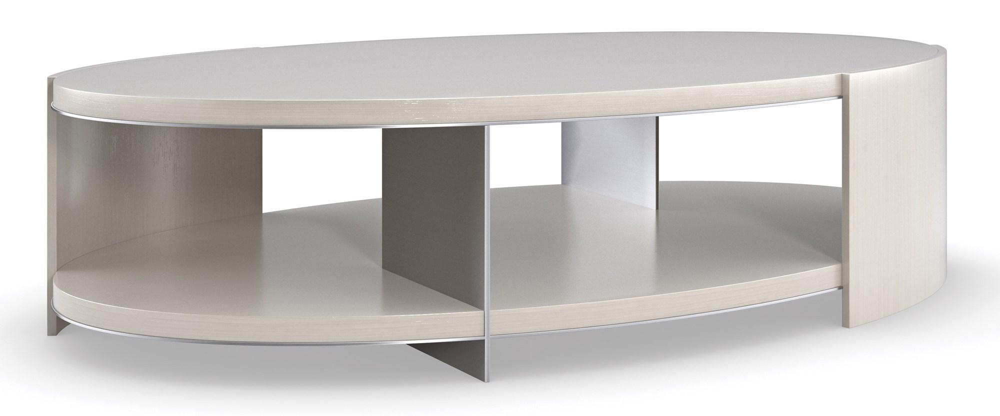 

    
Oval Shape Soft Silver Base DA VITA COCKTAIL TABLE Set 2Pcs  by Caracole

