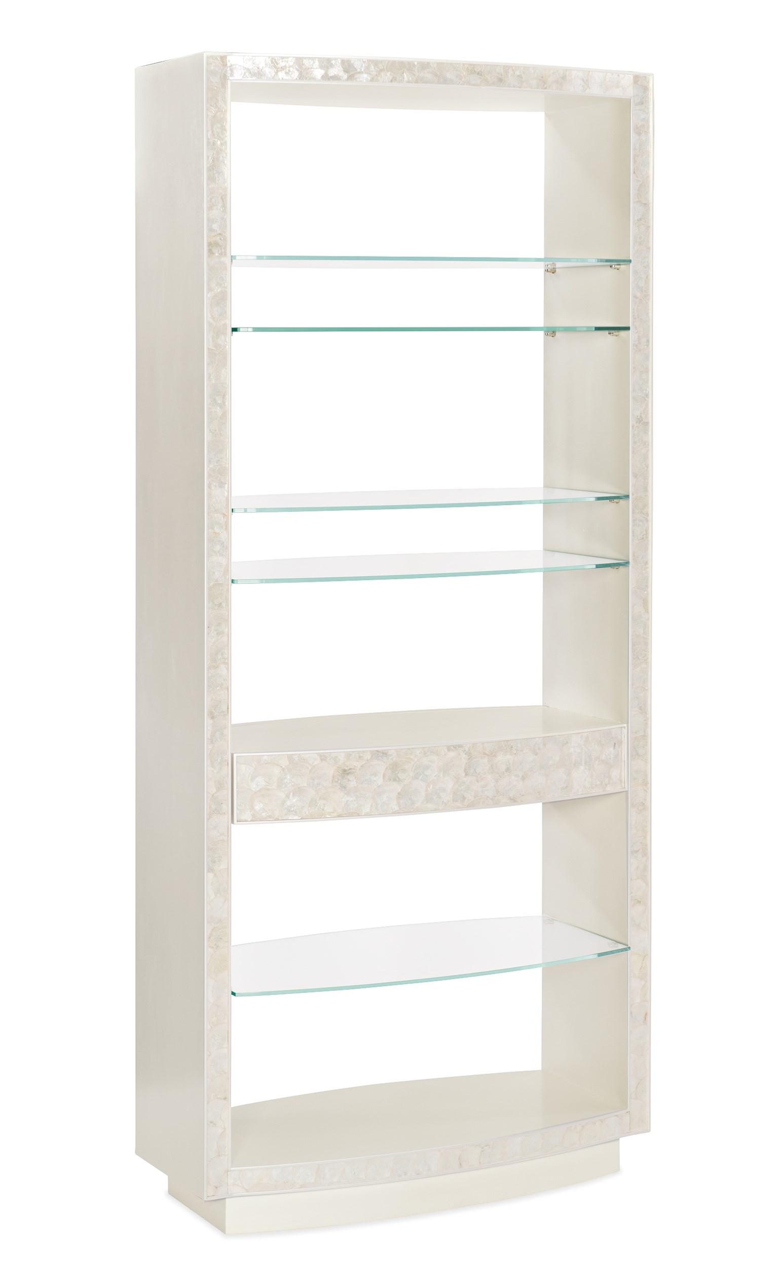 Contemporary Bookcase WE SHELL SEE CLA-419-812 in White 