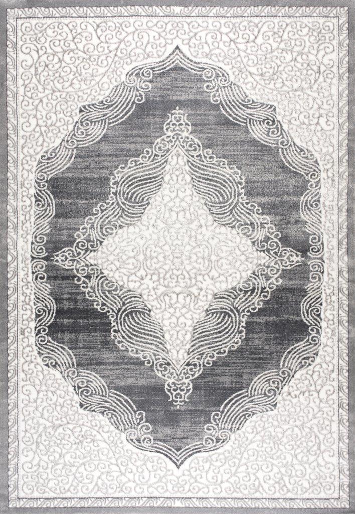 

    
Padilla Light Gray Medallion Area Rug 5x8 by Art Carpet
