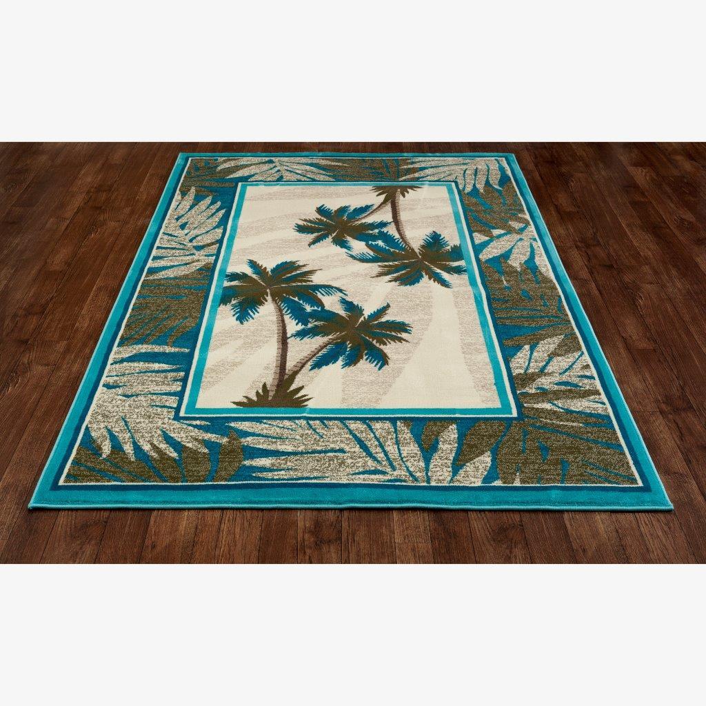 

    
Palmyra Frond Aqua 2 ft. 7 in. x 3 ft. 11 in. Area Rug by Art Carpet
