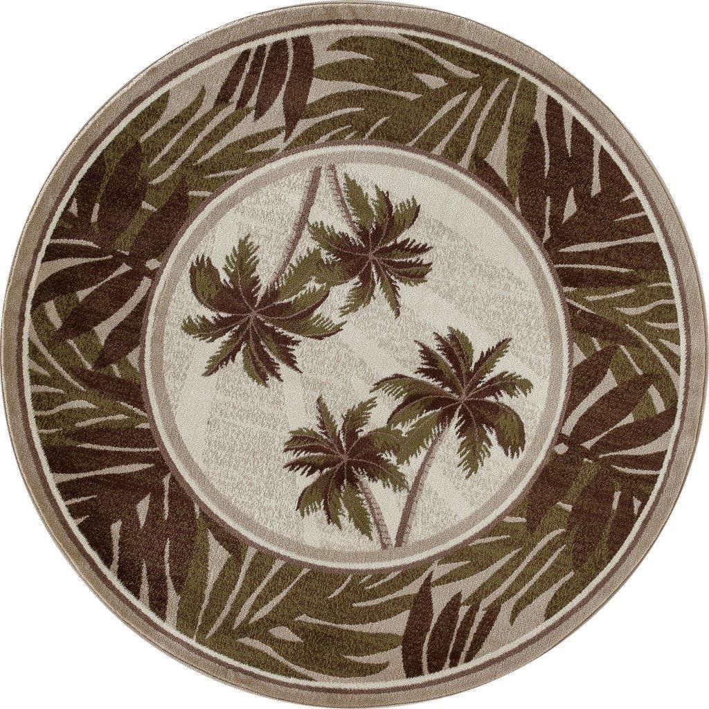 

    
Palmyra Frond Green 7 ft. 10 in. Round Area Rug by Art Carpet
