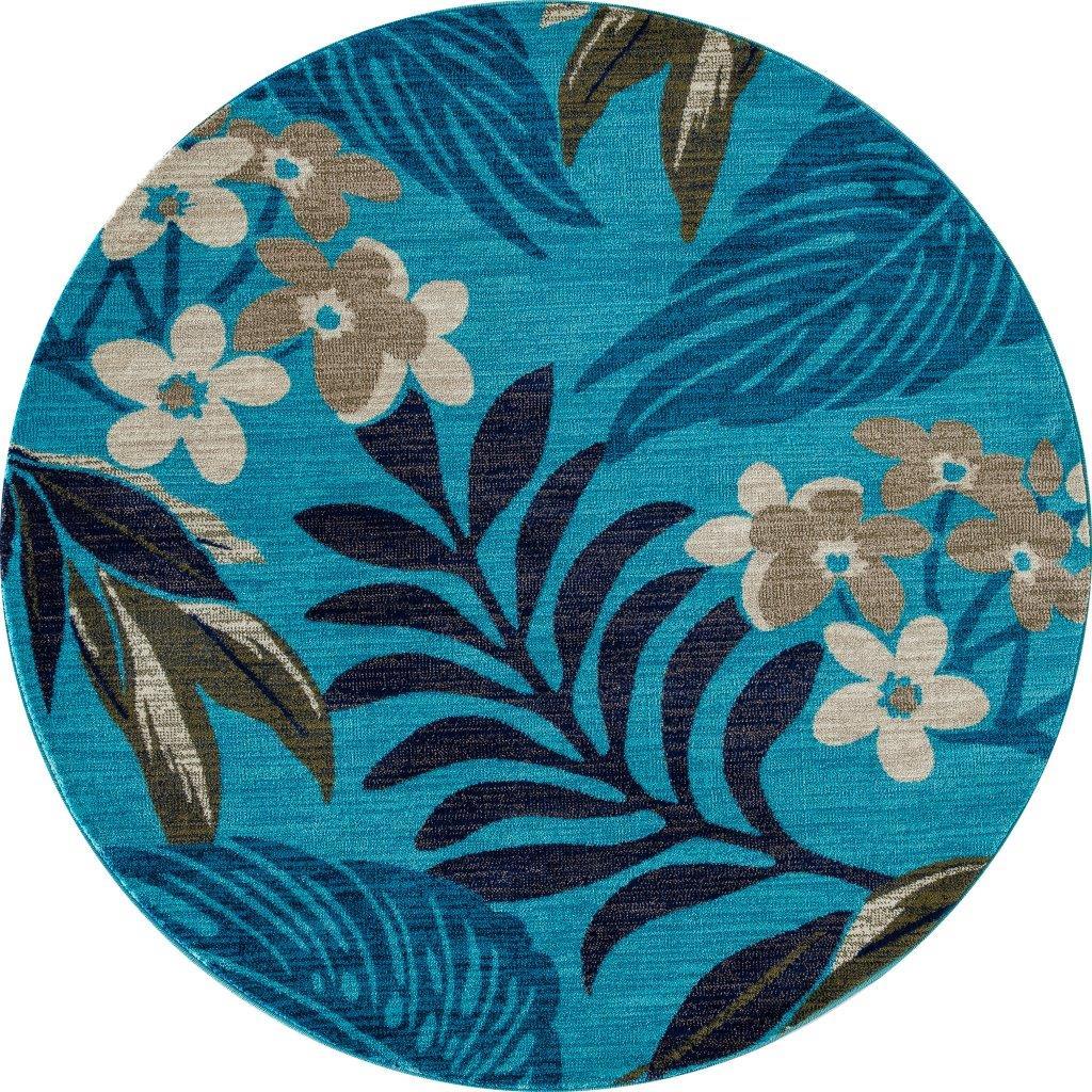 

    
Palmyra Tranquil Aqua 7 ft. 10 in. Round Area Rug by Art Carpet
