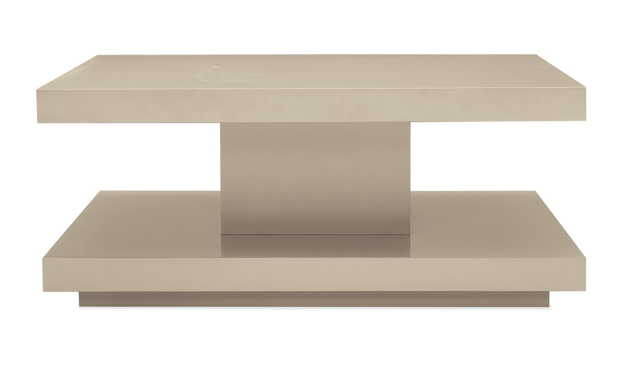

    
Pearl Finish Geometric Form Coffee Table COOL AND CLASSIC by Caracole
