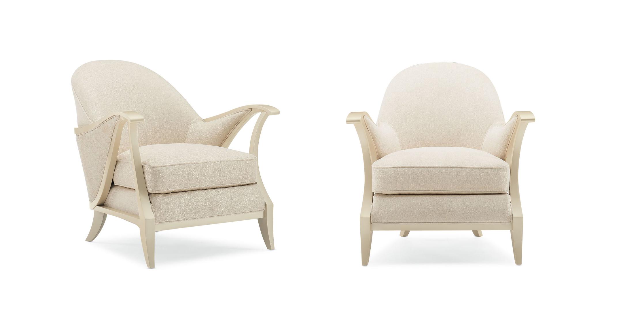 

    
Pearl Finish & Rich Damask Patterm Accent Chairs Set 2Pcs CURTSY by Caracole

