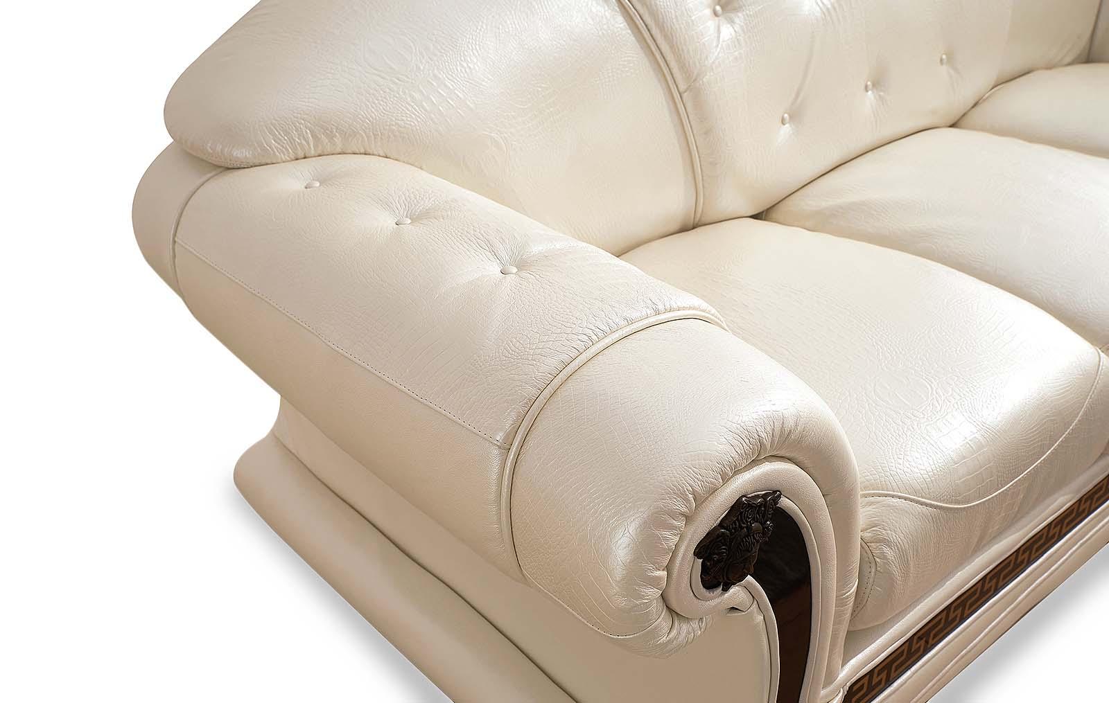 

    
 Order  Pearl Genuine Leather Sofa-Bed Traditional Made in Italy ESF Apolo
