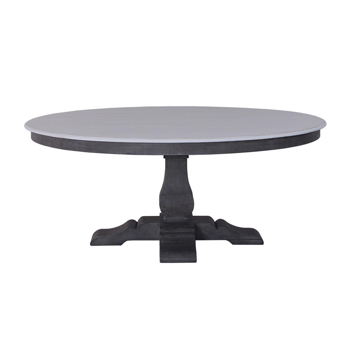 

    
PEARL WHITE GREY Trestle 6 F Round Dining Table Bramble 26434 Sp Order

