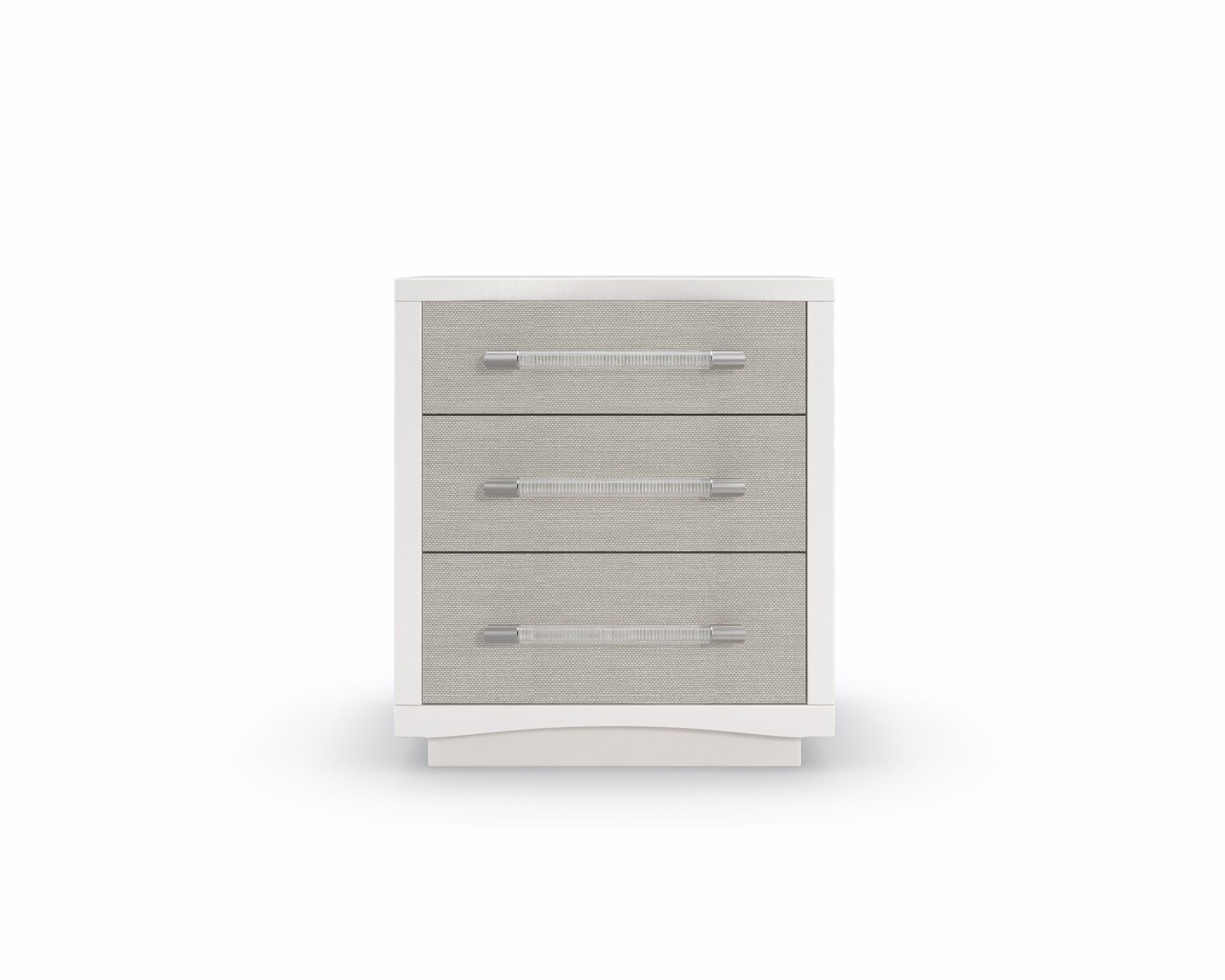 

    
Caracole CLARITY Nightstand Set White/Silver CLA-421-065-Set-2
