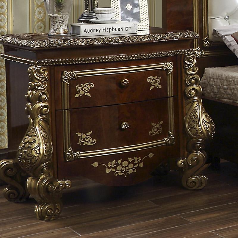 

    
Homey Design Furniture HD-1803 Panel Bedroom Set Gold/Brown HD-CK1803-5PC-BEDROOM-SET
