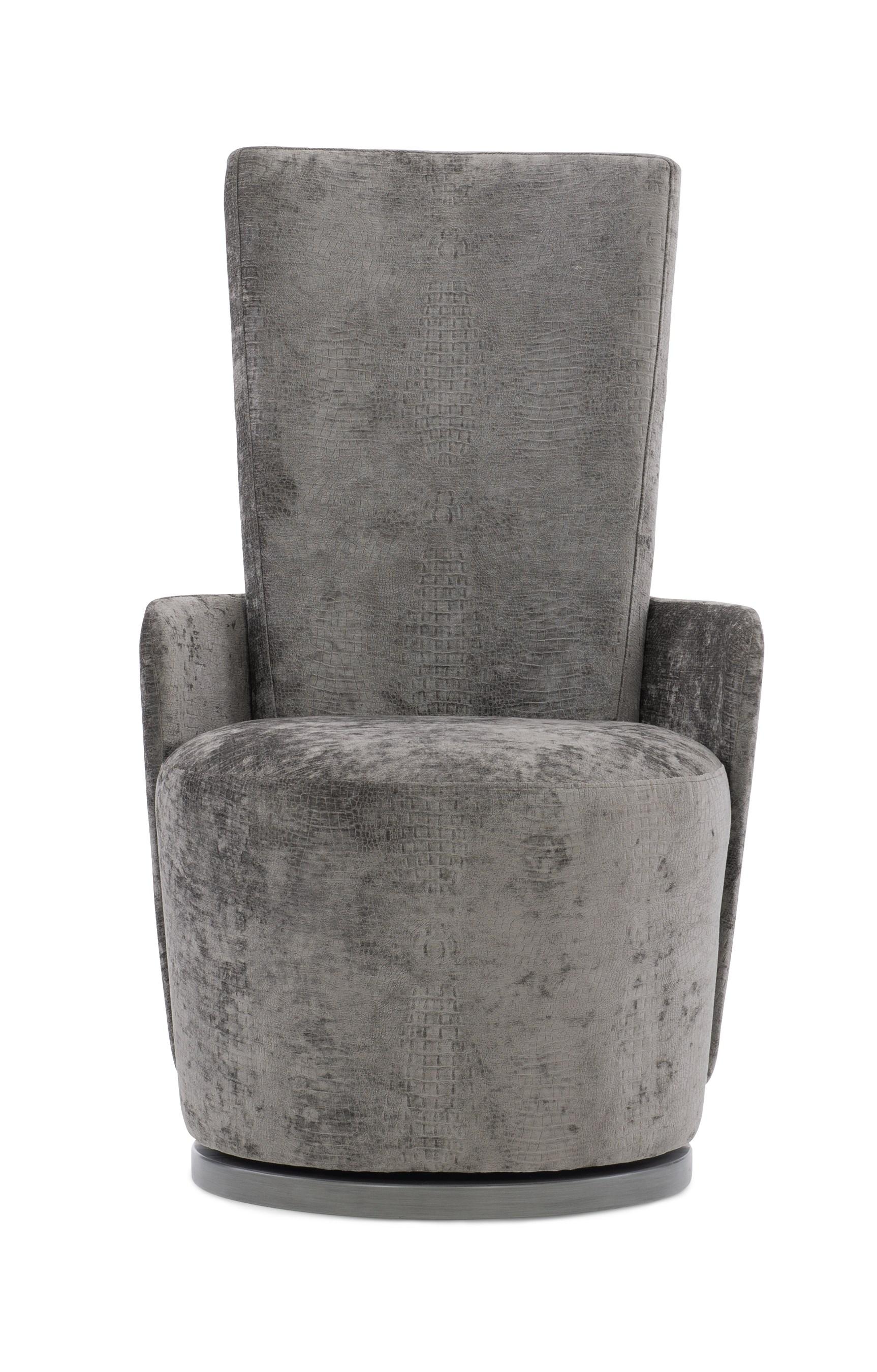 

        
Caracole RENDITION SWIVEL CHAIR Swivel Chair Fog/Marble Velvet 662896034585
