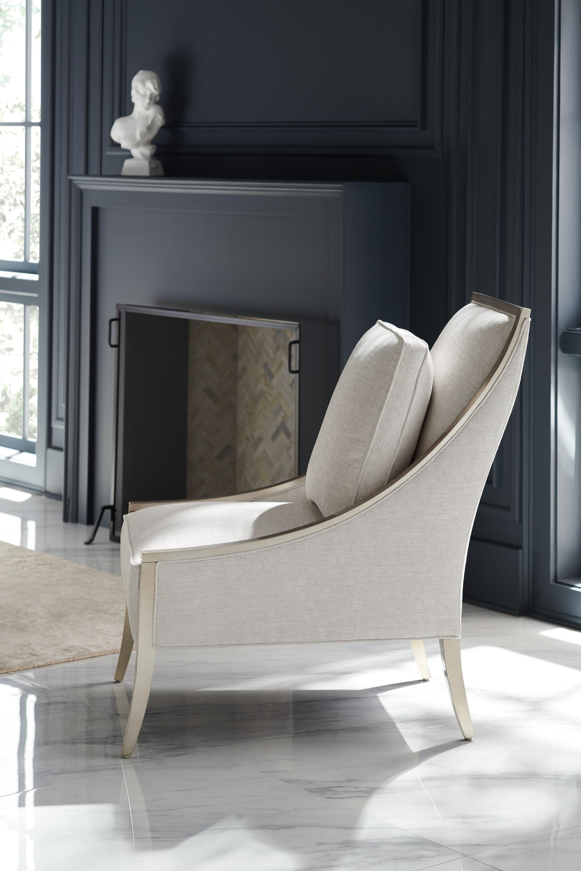 

    
 Order  Performance Fabric & Silver Driftwood Finish Armchair A FINE LINE by Caracole

