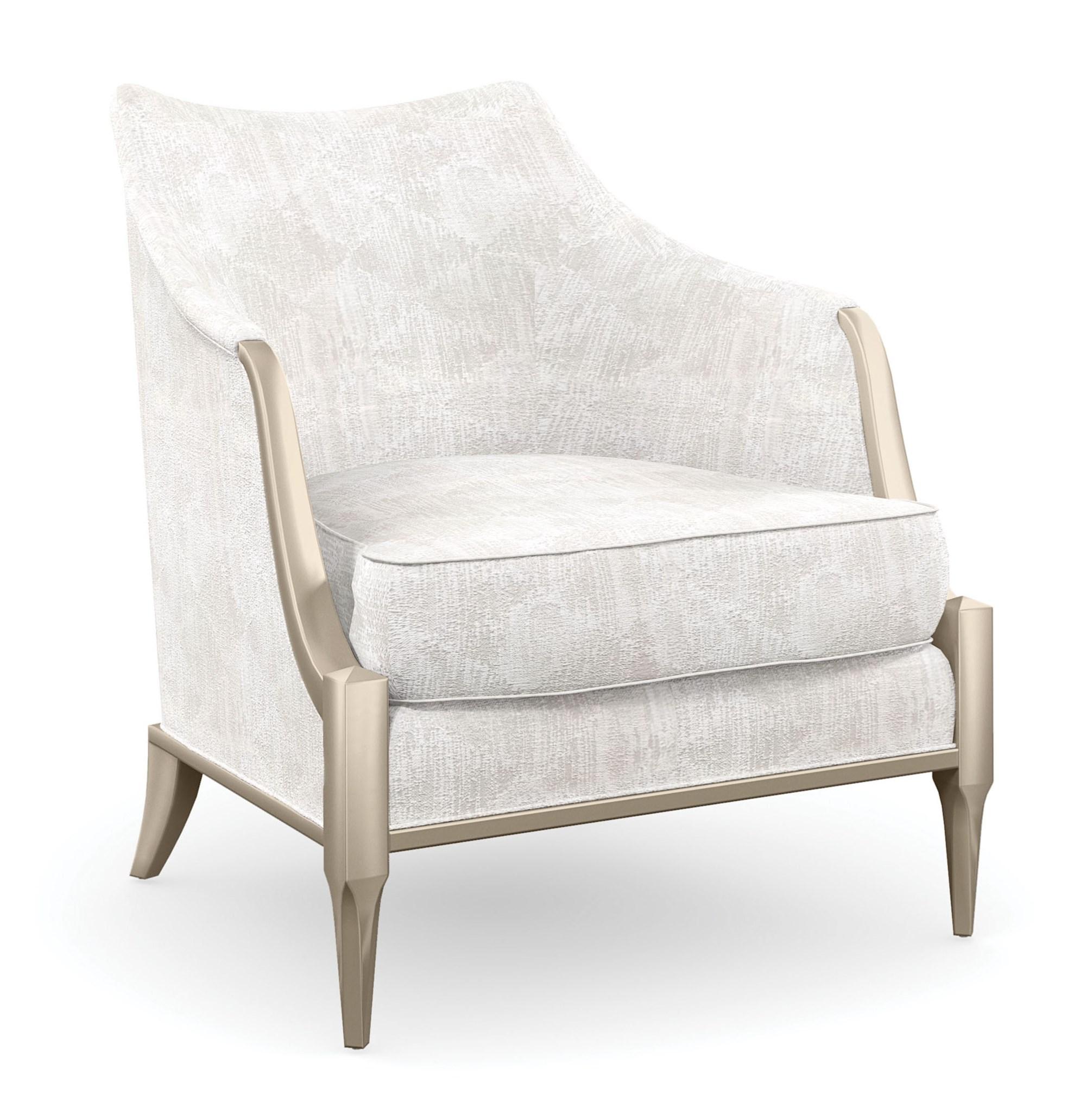 

    
Cream Performance Velvet Chair SWEET AND PETITE by Caracole
