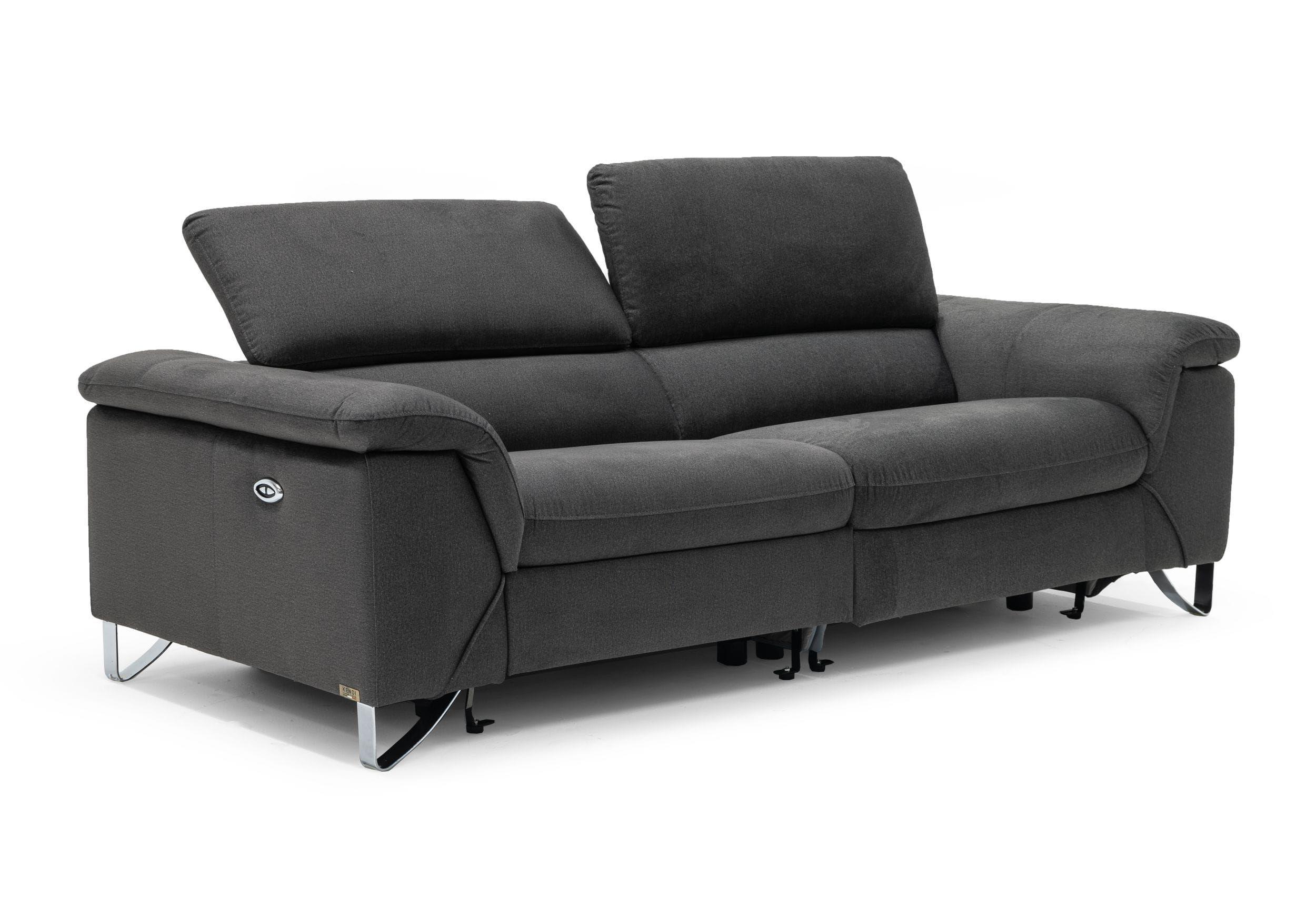 

    
Pewter Dark Grey Fabric Sofa w/ Electric Recliners VIG Divani Casa Maine Modern
