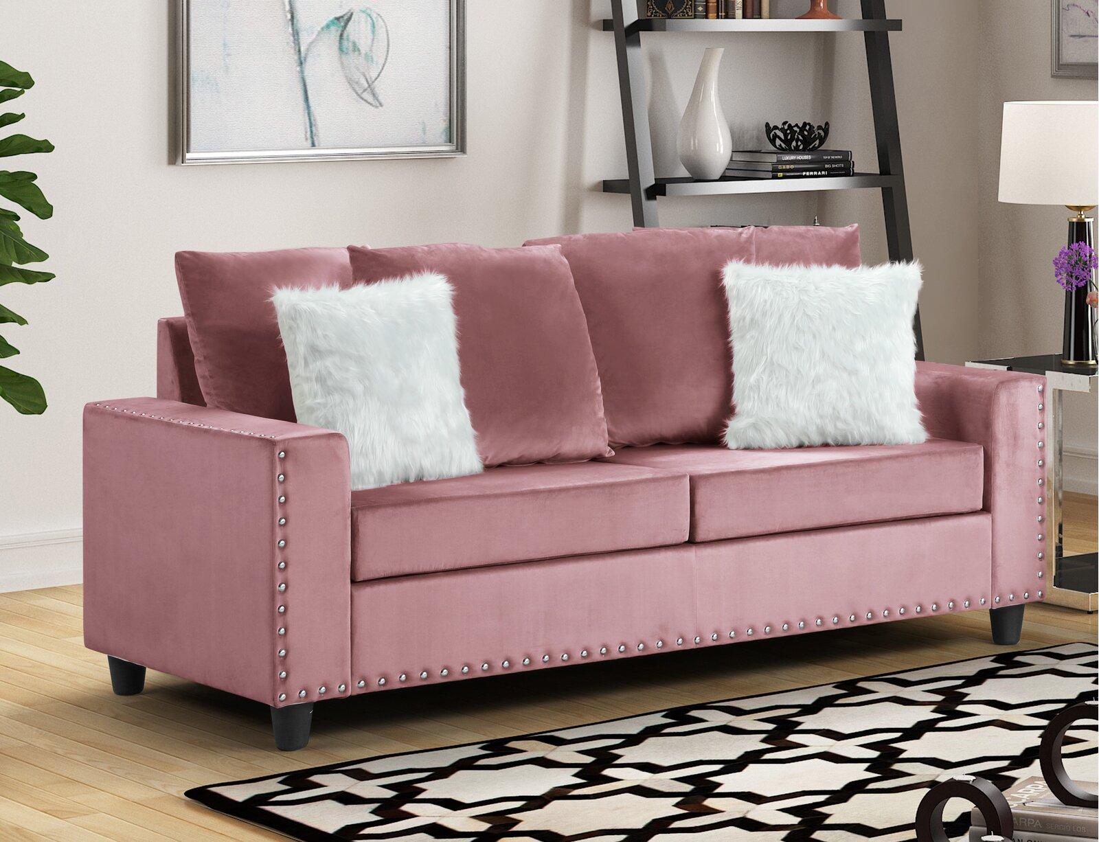 

    
Pink Fabric Sofa MORRIS Galaxy Home Contemporary Modern
