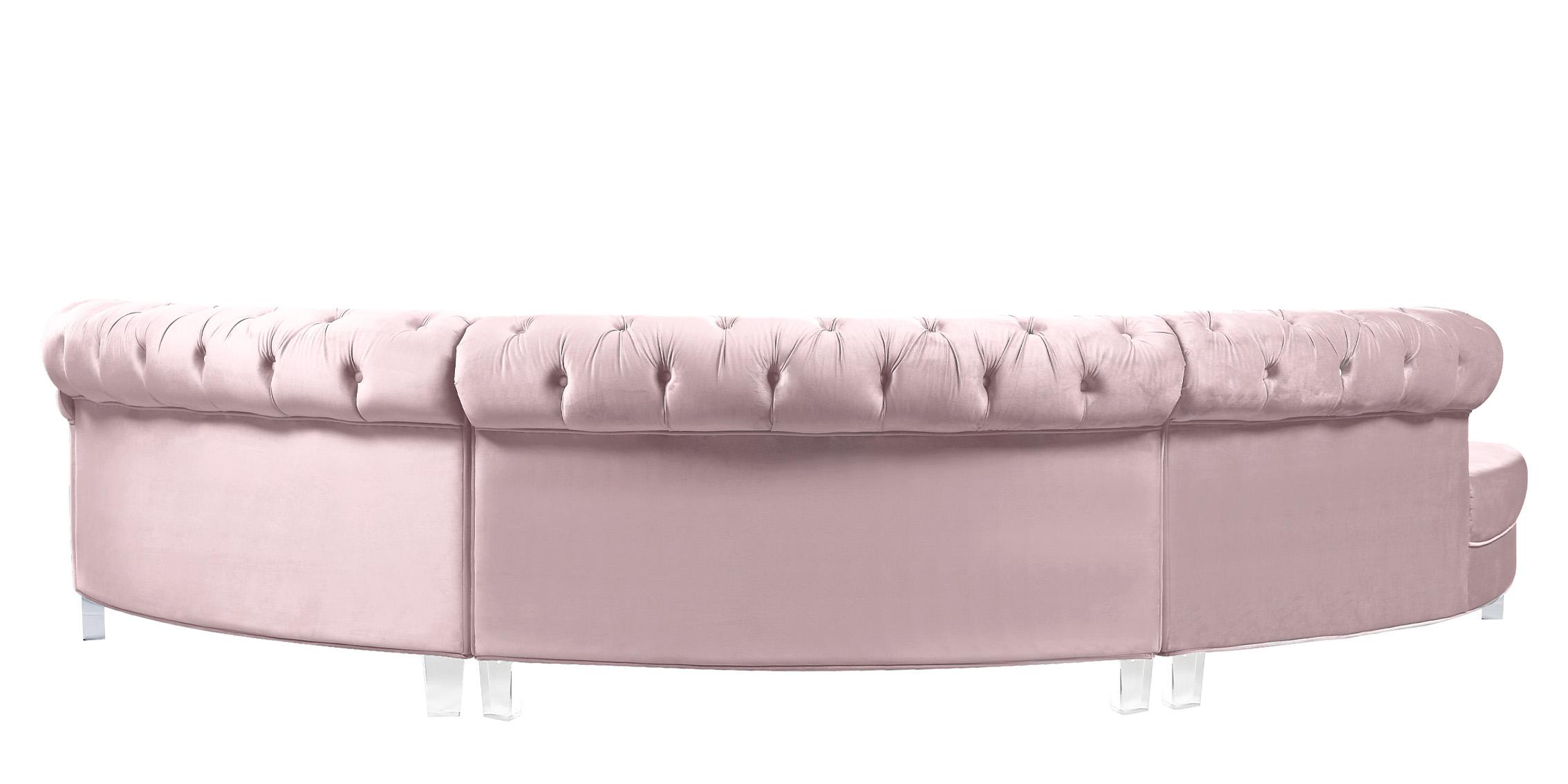 

    
Meridian Furniture ANABELLA 697Pink-3 Sectional Sofa Pink 697Pink-Sec-3PC
