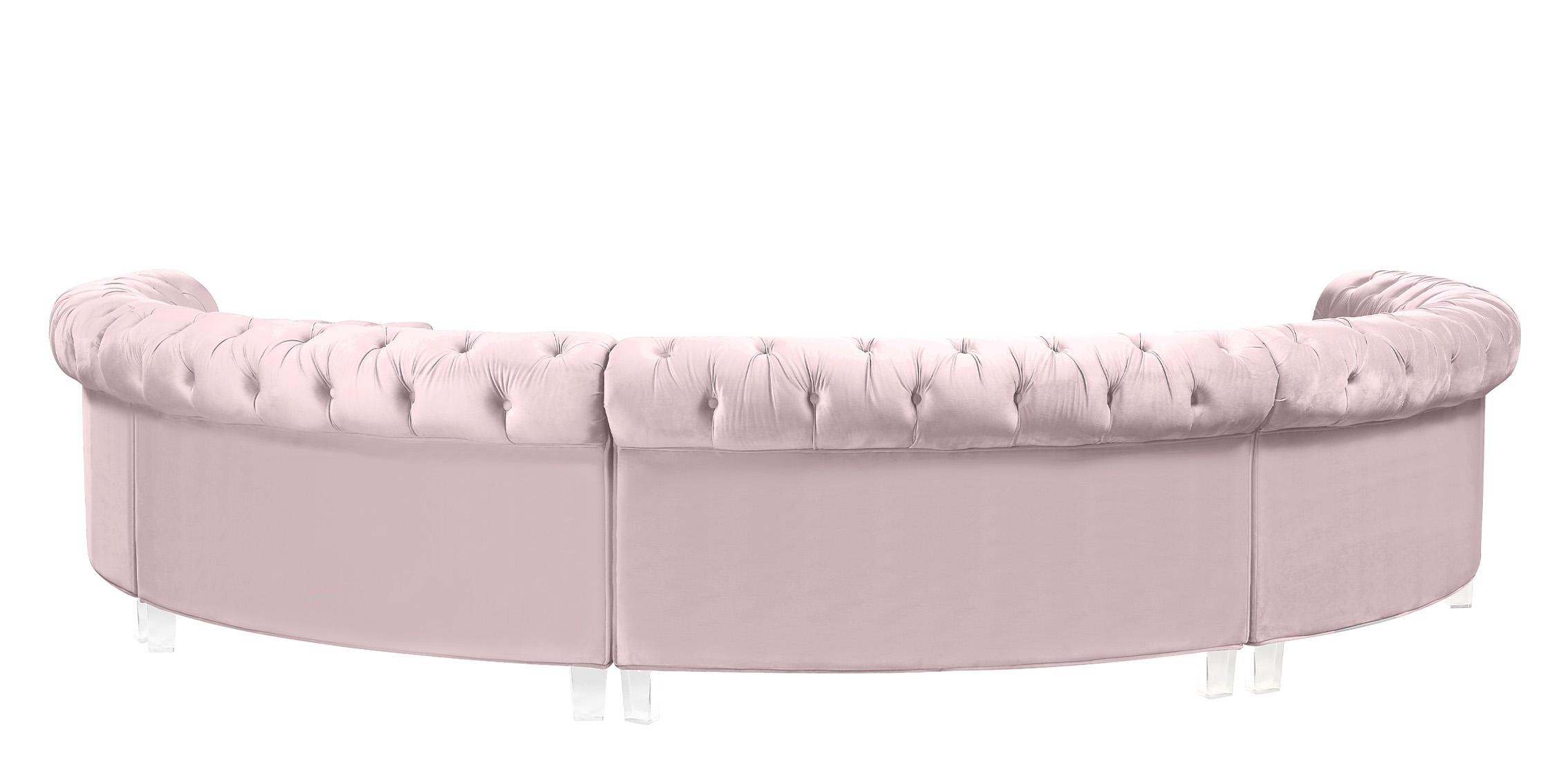 

    
Meridian Furniture ANABELLA-697Pink-5 Sectional Sofa Pink 697Pink-Sec-5PC
