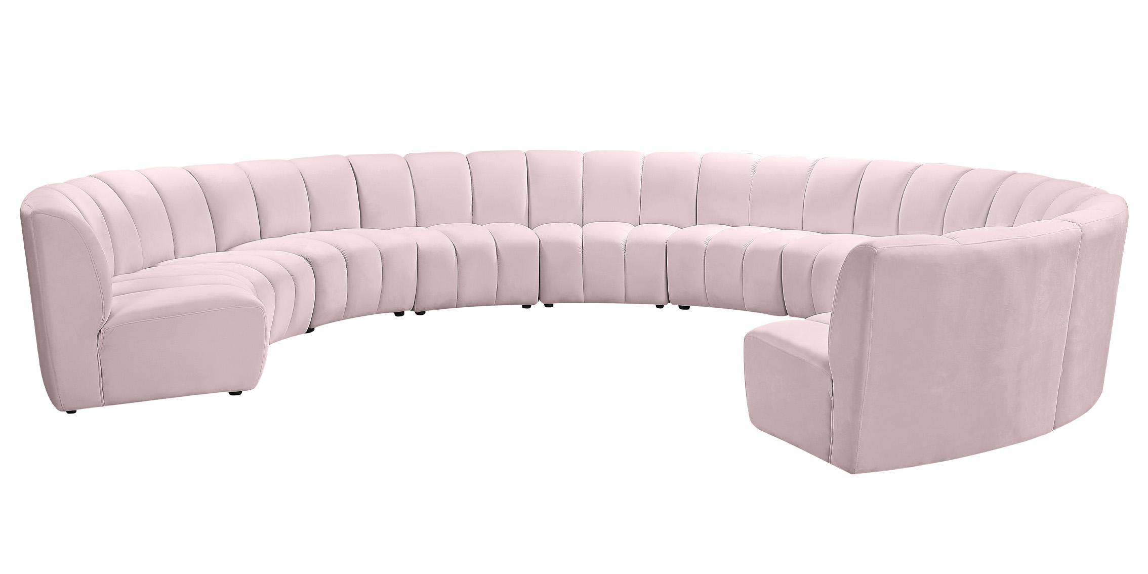 

        
Meridian Furniture INFINITY 638Pink-10PC Modular Sectional Sofa Pink Velvet 753359803920
