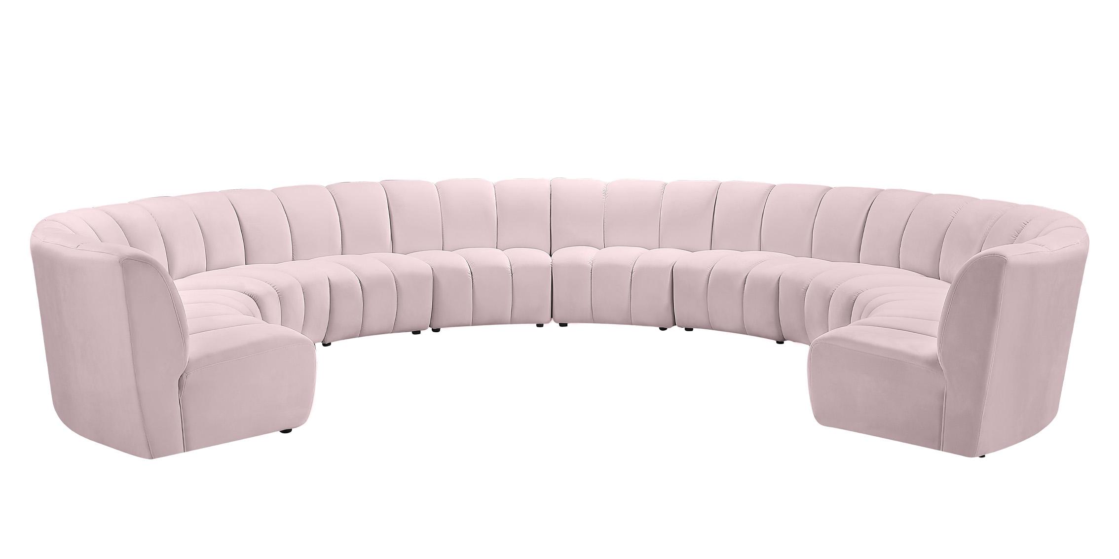 

    
638Pink-10PC Pink Velvet Modular Sectional Sofa INFINITY 638Pink-10PC Meridian Modern
