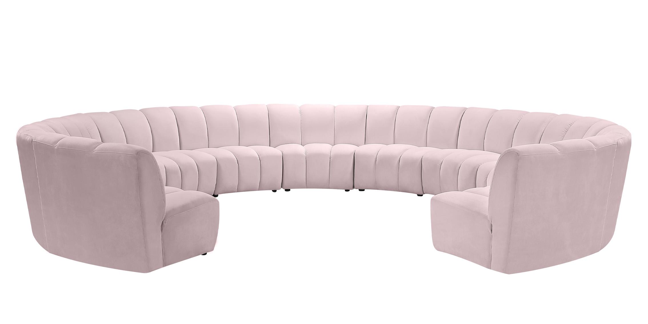 

        
Meridian Furniture INFINITY 638Pink-11PC Modular Sectional Sofa Pink Velvet 753359803937
