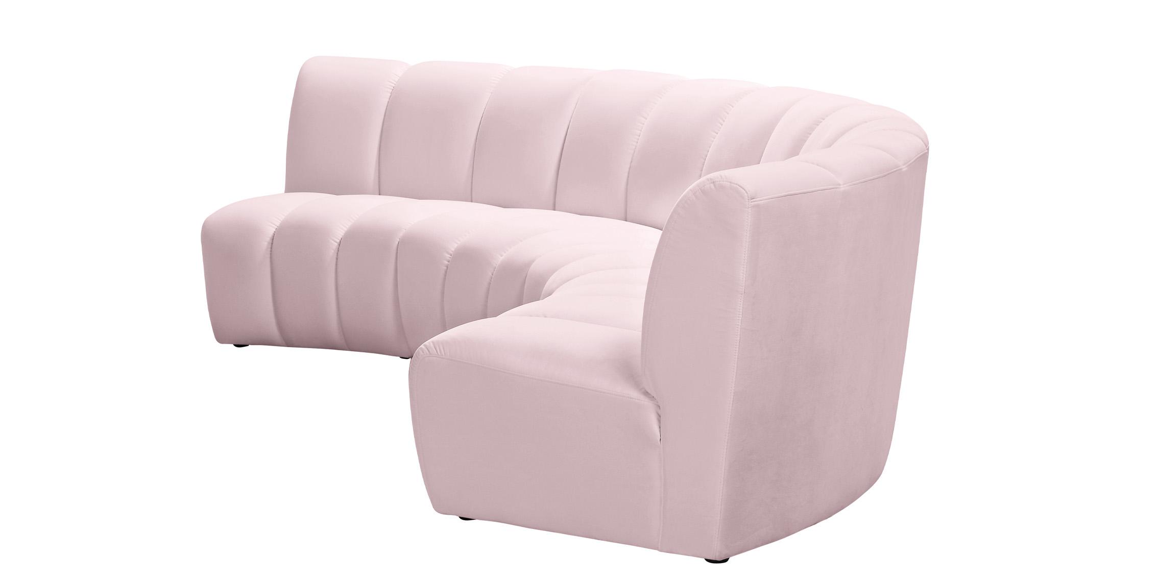 

    
638Pink-3PC Meridian Furniture Modular Sectional Sofa
