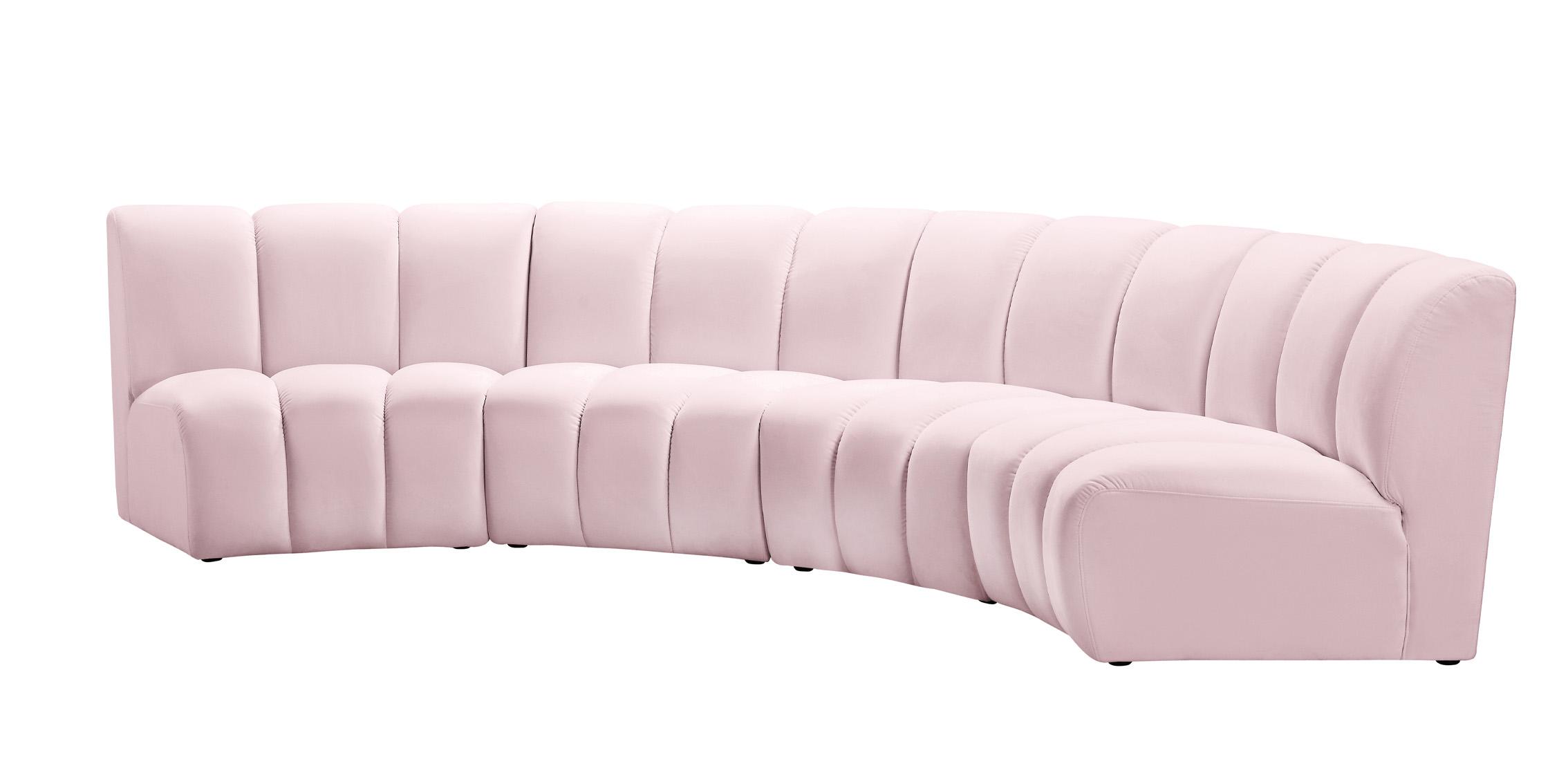 

    
638Pink-4PC Pink Velvet Modular Sectional Sofa INFINITY 638Pink-4PC Meridian Modern
