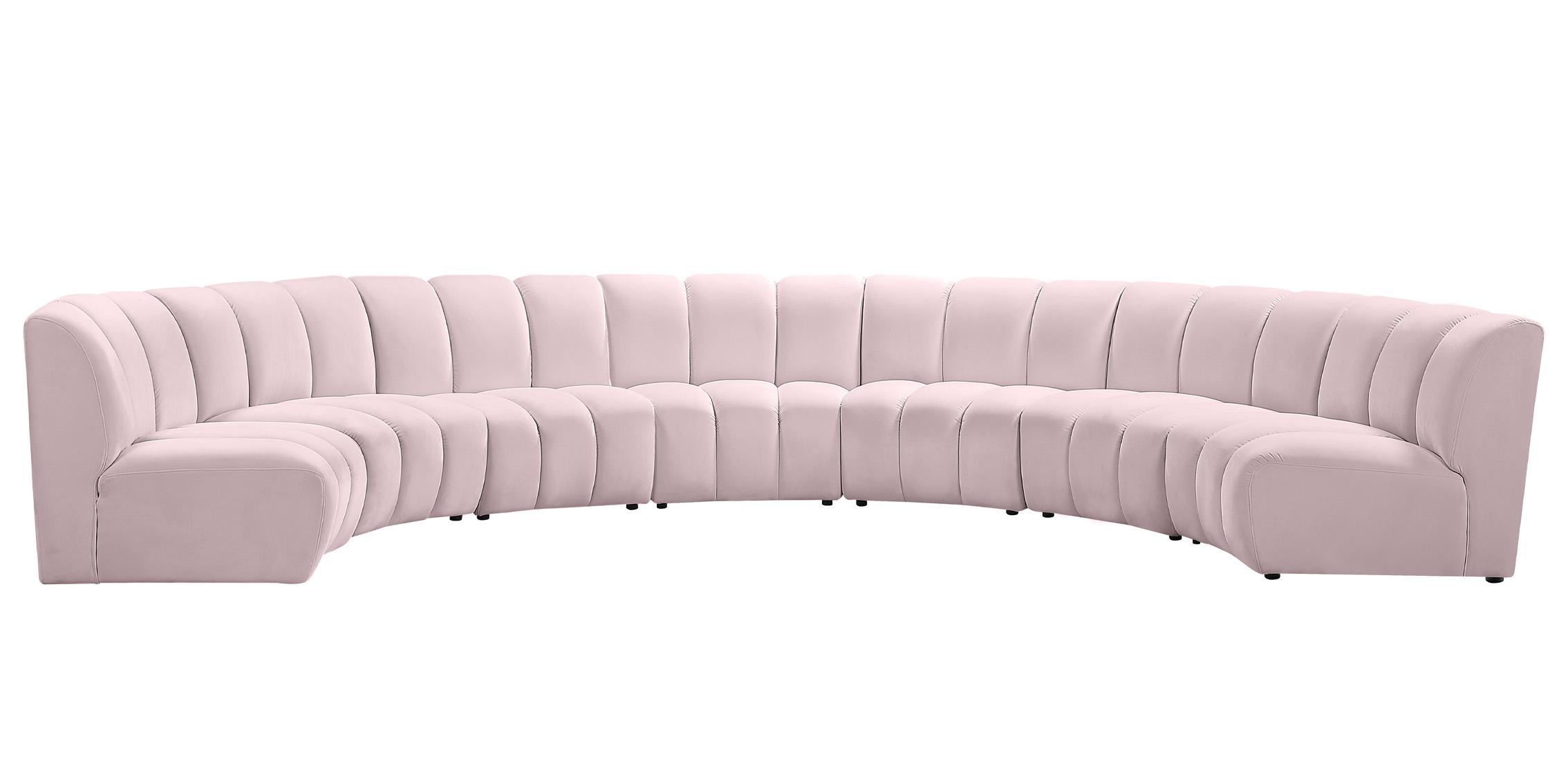 

    
638Pink-7PC Meridian Furniture Modular Sectional Sofa
