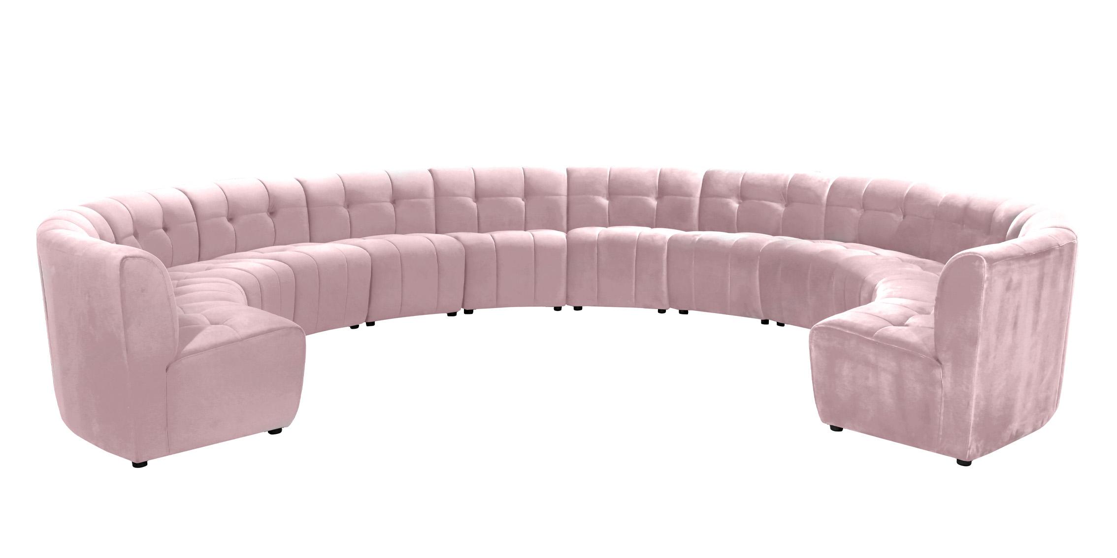 

        
Meridian Furniture LIMITLESS 645Pink-12PC Modular Sectional Sofa Pink Velvet 753359808468
