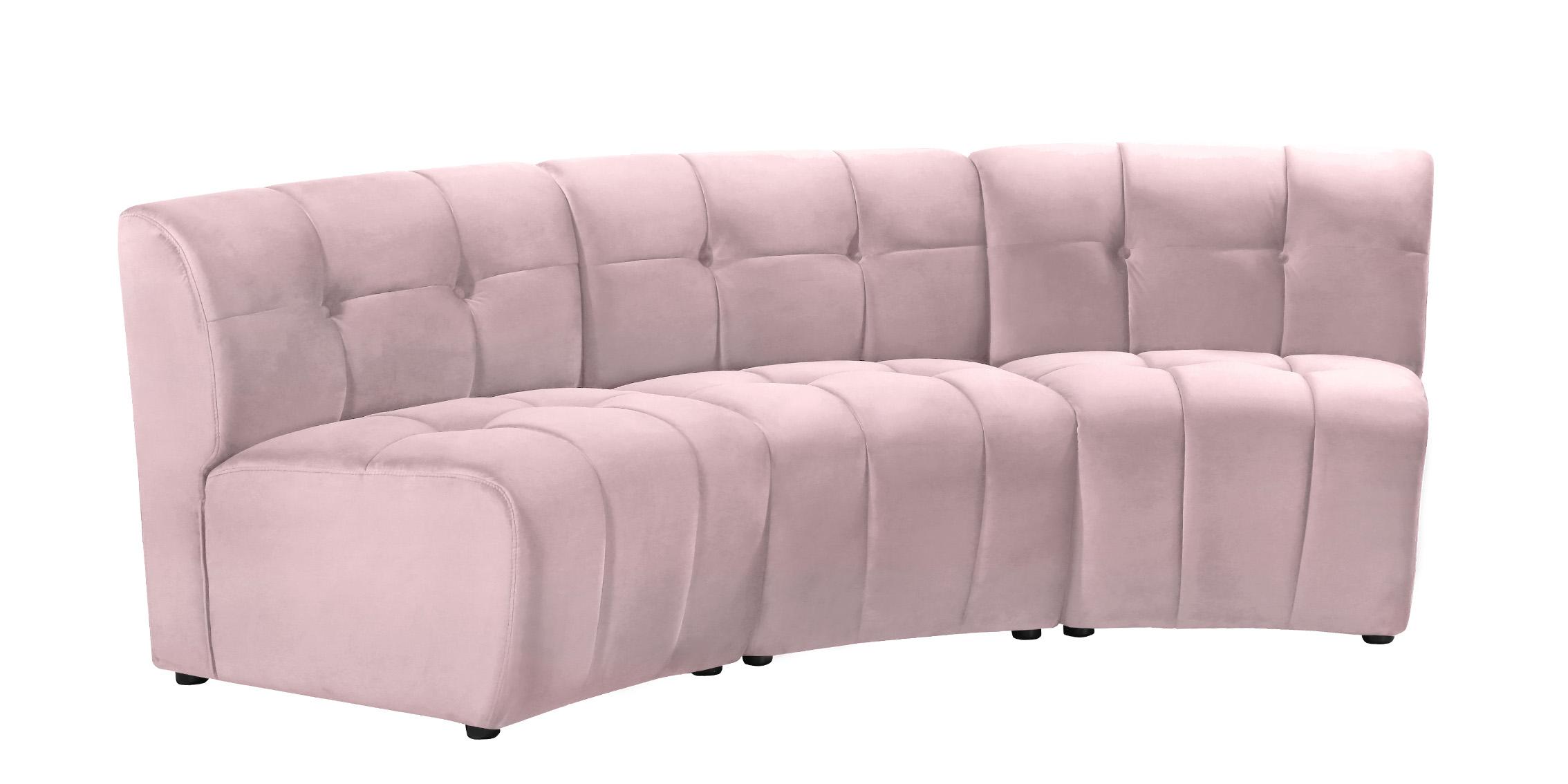 

        
Meridian Furniture LIMITLESS 645Pink-3PC Modular Sectional Sofa Pink Velvet 753359808376
