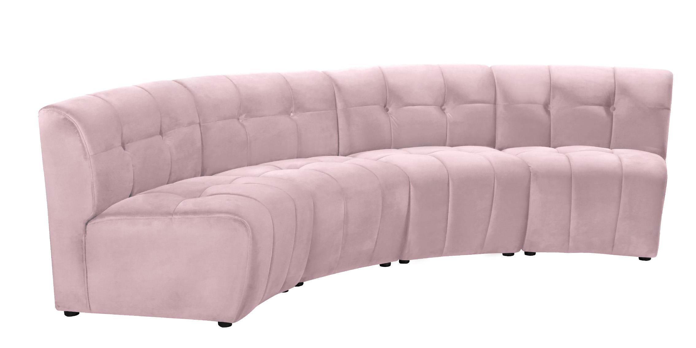 

        
Meridian Furniture LIMITLESS 645Pink-4PC Modular Sectional Sofa Pink Velvet 753359808383
