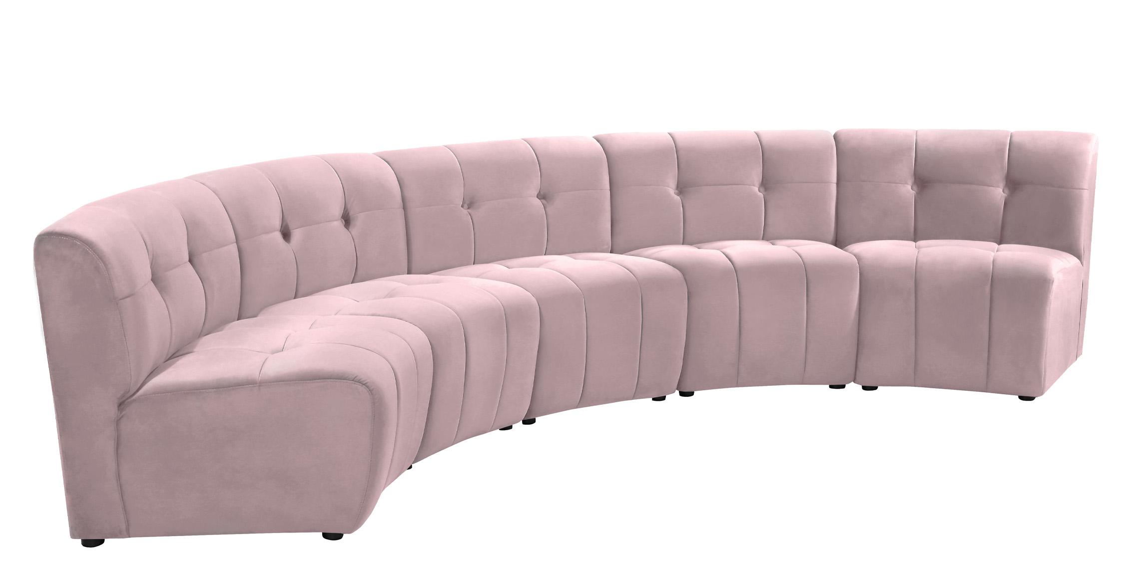 

        
Meridian Furniture LIMITLESS 645Pink-5PC Modular Sectional Sofa Pink Velvet 753359808390
