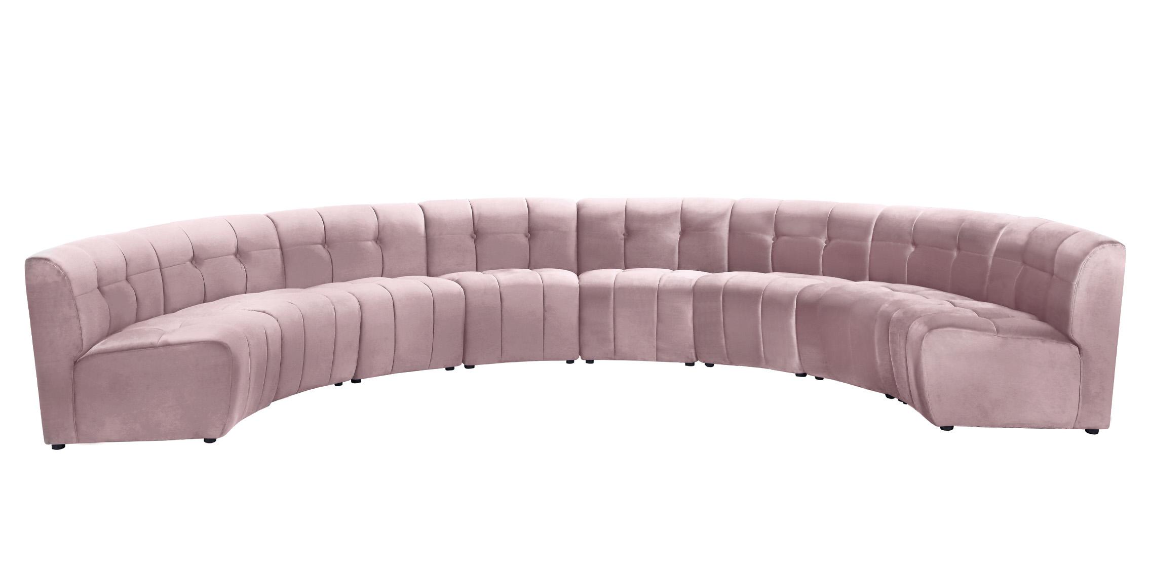 

        
Meridian Furniture LIMITLESS 645Pink-8PC Modular Sectional Sofa Pink Velvet 753359808420

