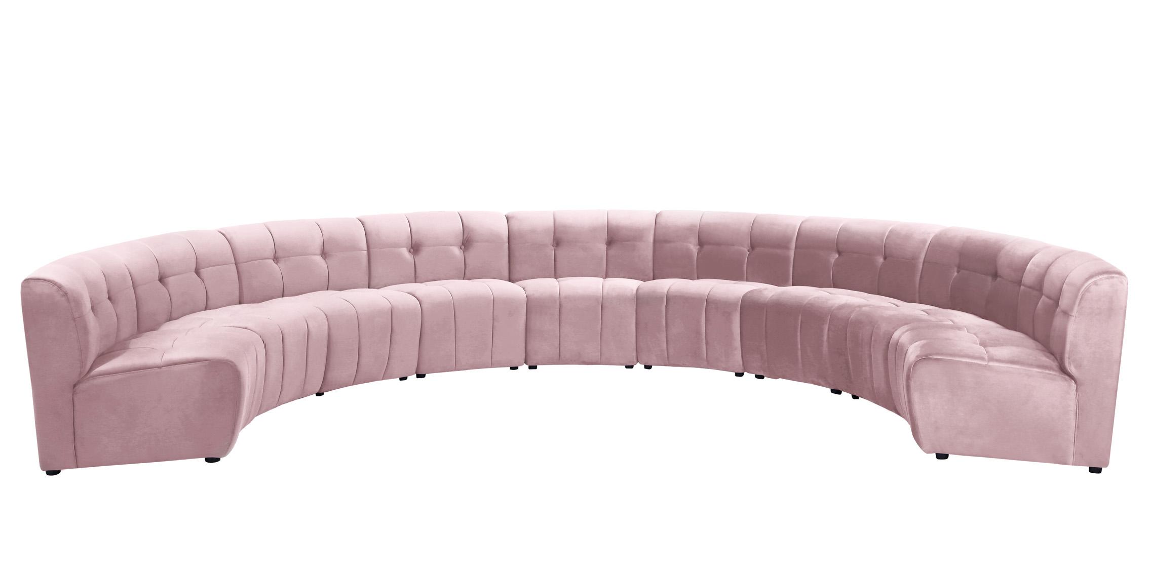 

        
Meridian Furniture LIMITLESS 645Pink-9PC Modular Sectional Sofa Pink Velvet 753359808437
