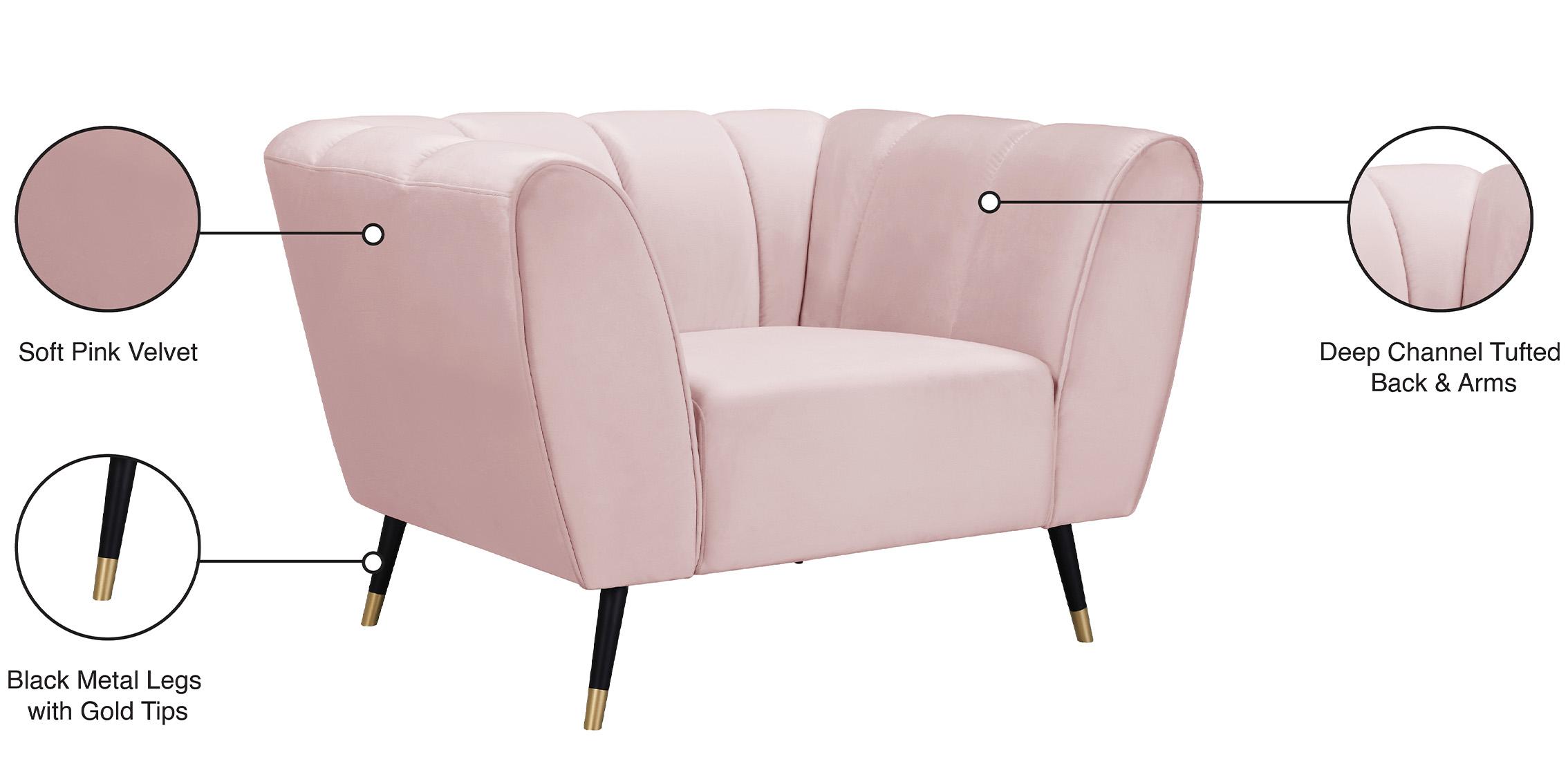 

        
Meridian Furniture BEAUMONT 626Pink-C Arm Chair Pink Velvet 094308250274
