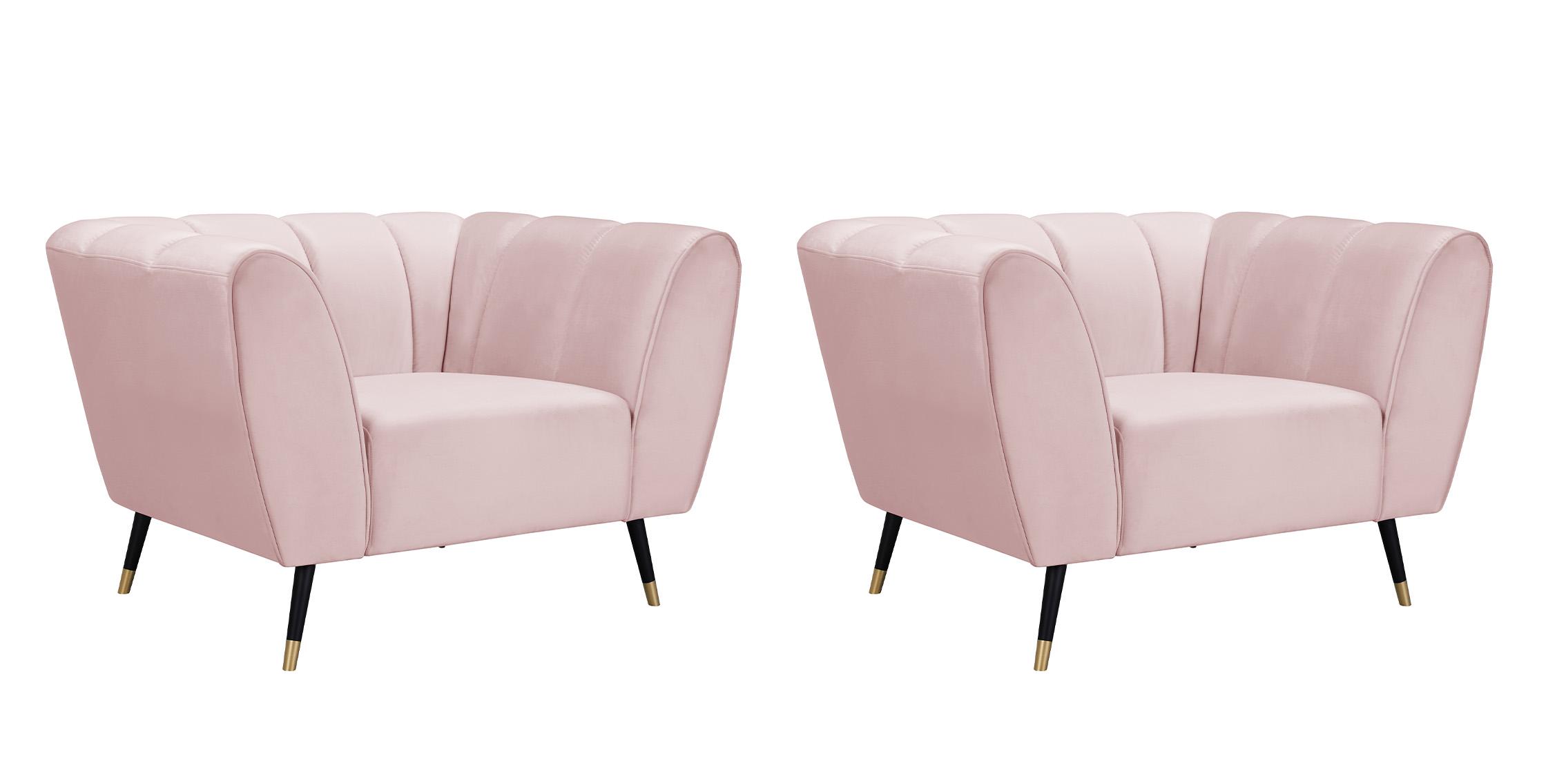 

        
Meridian Furniture BEAUMONT 626Pink-C Arm Chair Set Pink Velvet 094308250274
