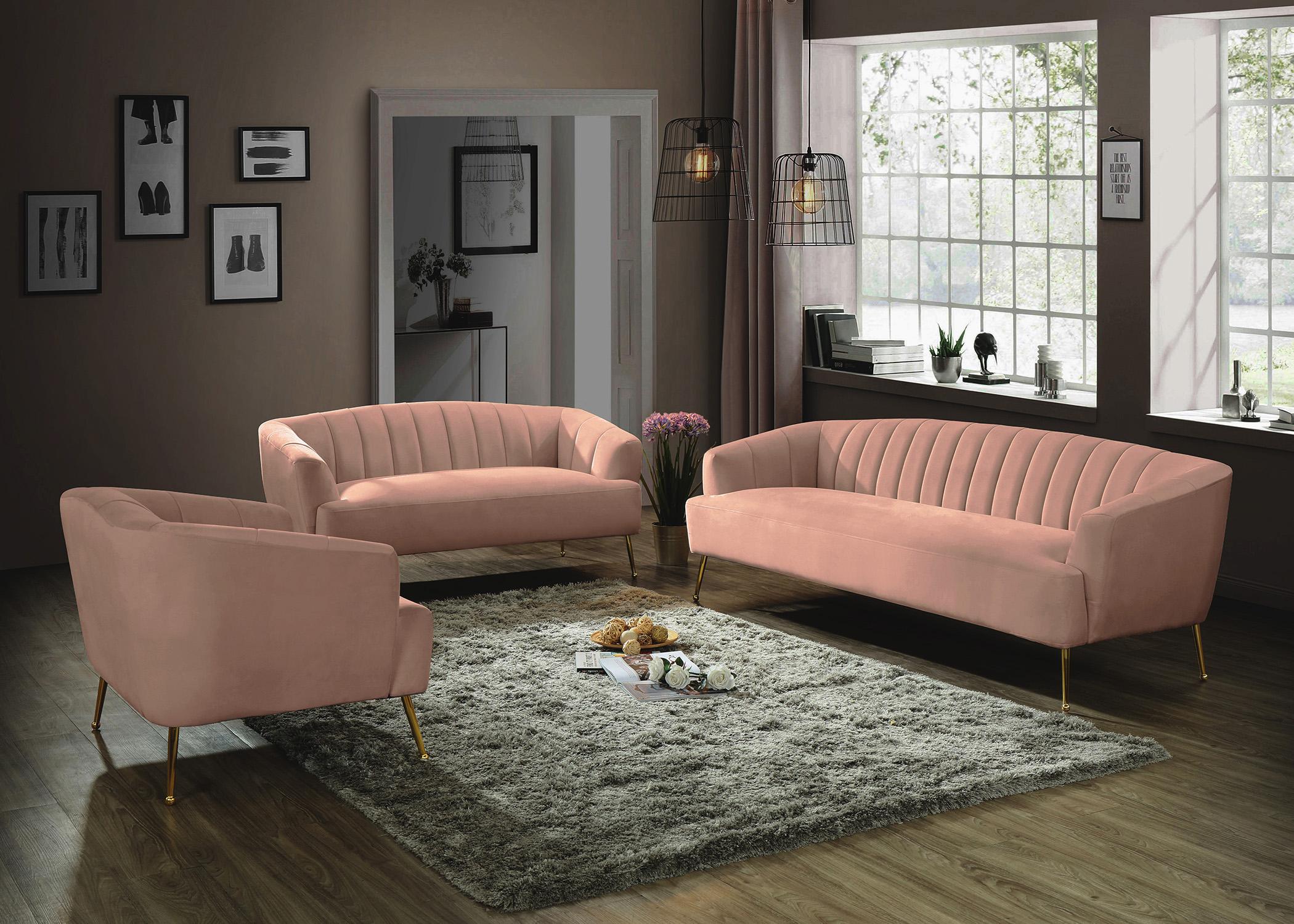 

    
657Pink-C-Set-2 Pink Velvet Channel Tufted Chair Set 2Pcs TORI 657Pink-C Meridian Contemporary
