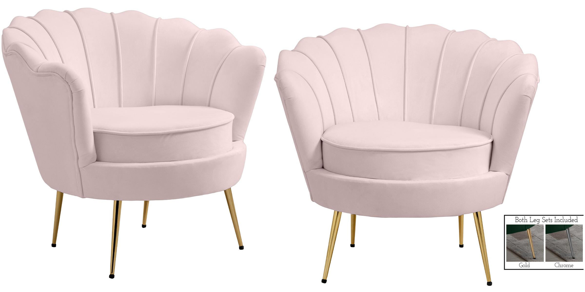 

    
Meridian Furniture GARDENIA 684Pink Arm Chair Set Pink 684Pink-C-Set-2
