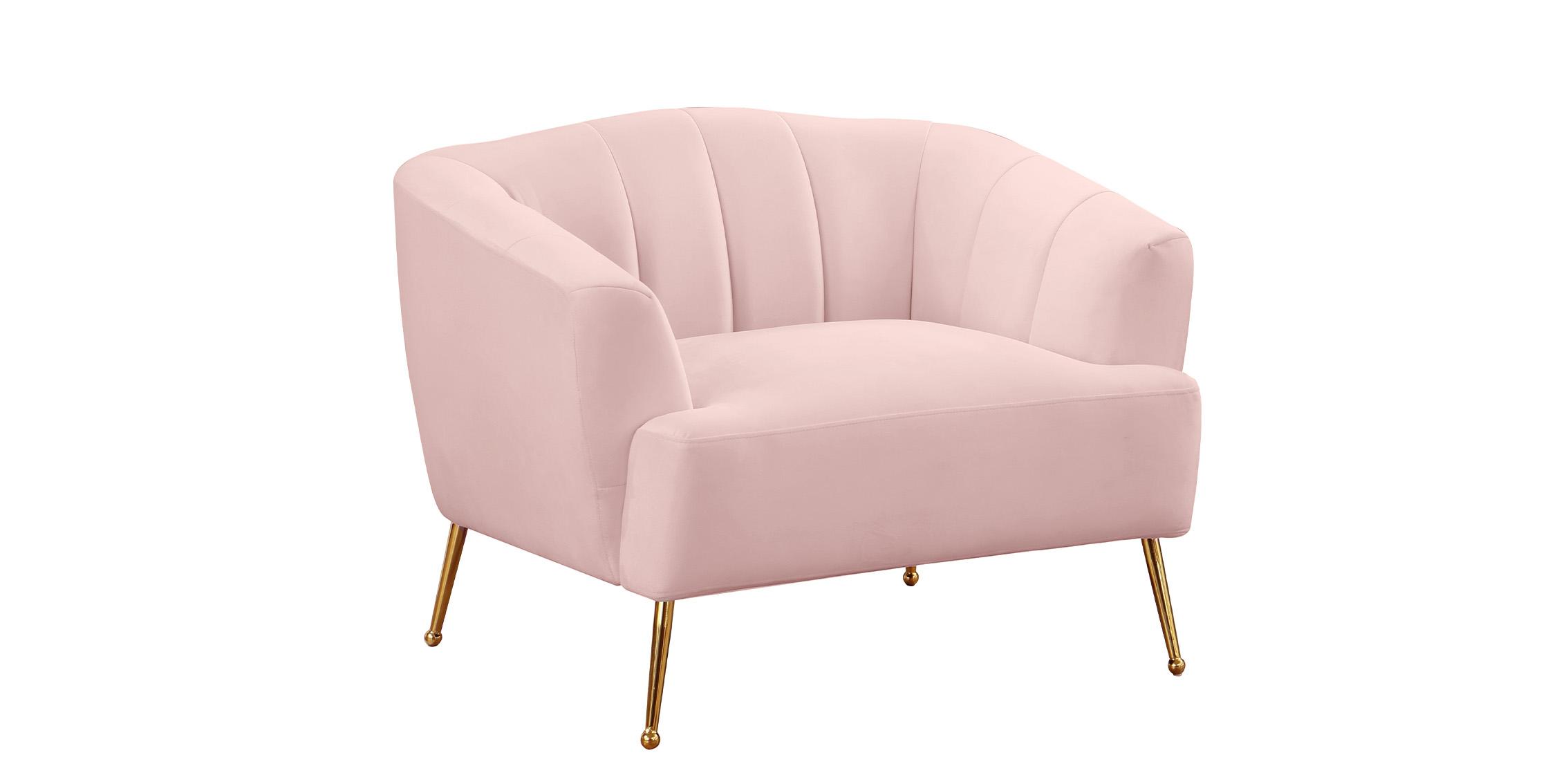

    
Pink Velvet Channel Tufted Chair TORI 657Pink-C Meridian Modern Contemporary
