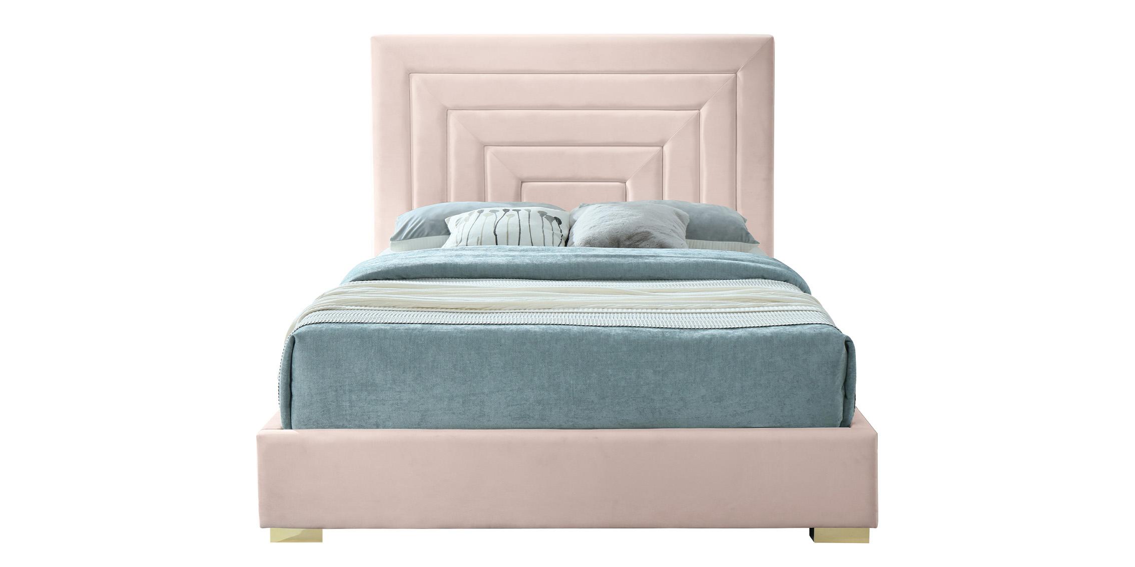 

        
Meridian Furniture NORA NoraPink-K Platform Bed Pink Fabric 094308250717
